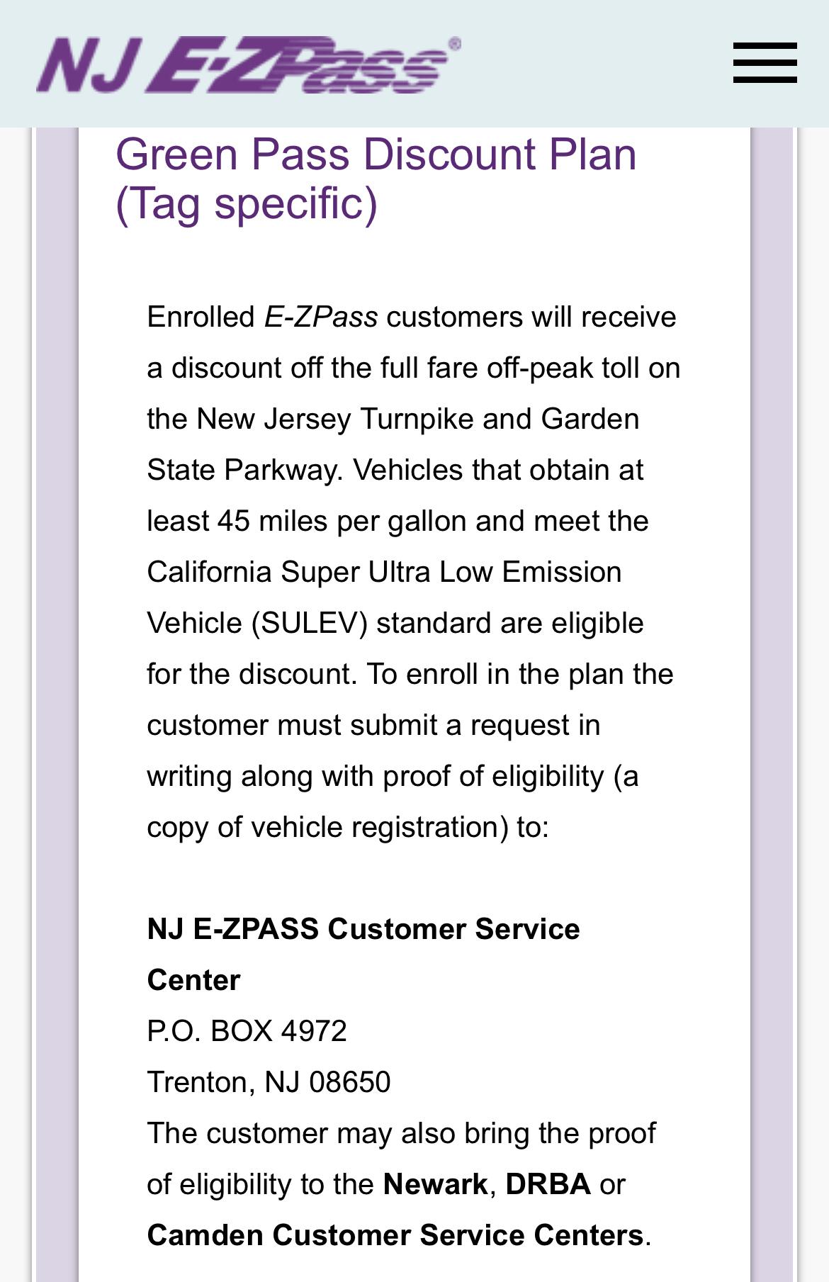 Ford F-150 Lightning E-ZPASS NJ Green Pass (10% off, off-peak fare) 4EED91D8-EFA1-49AB-906D-67005D8CC357