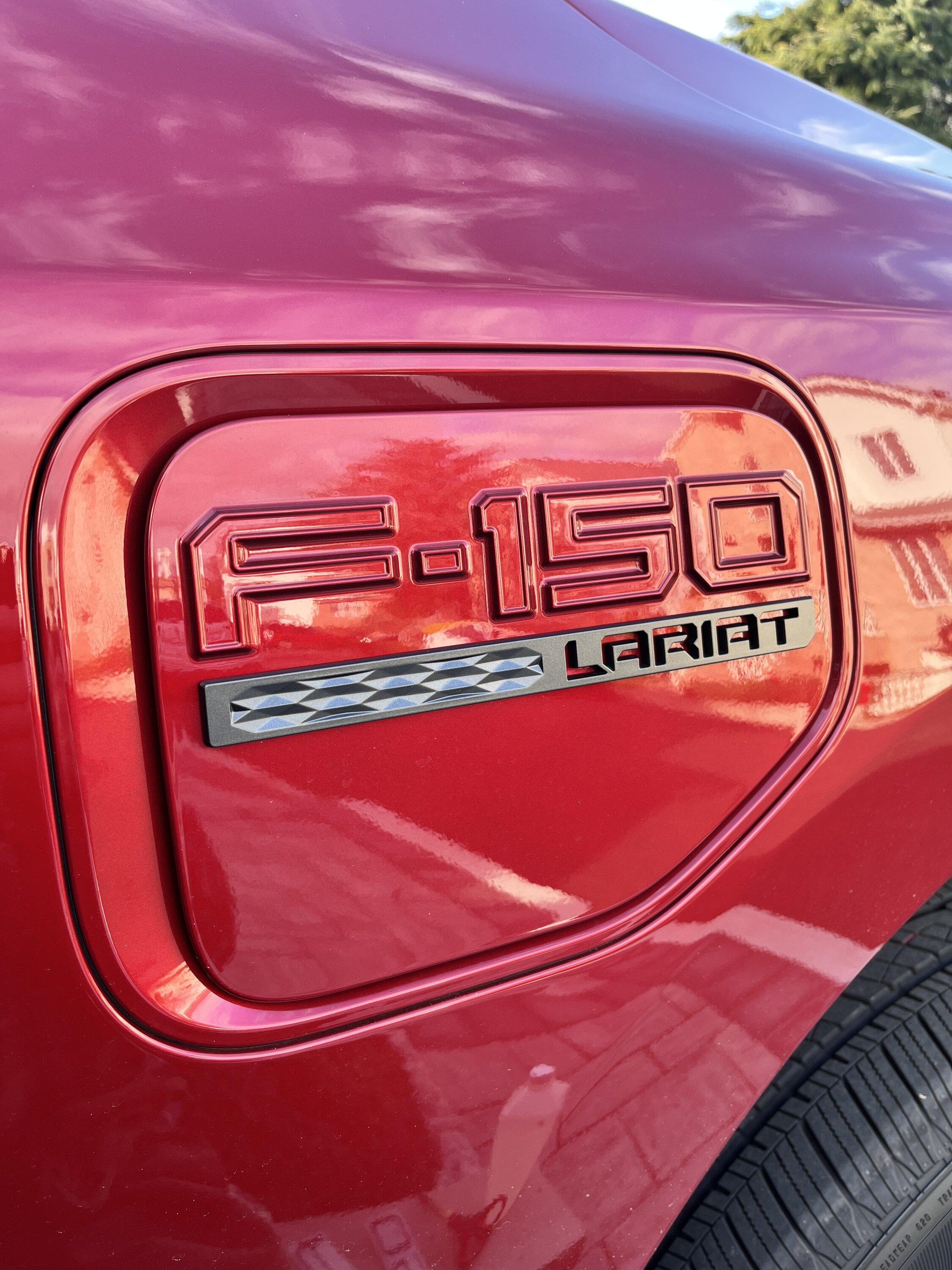 Ford F-150 Lightning My solution to dark badges / lettering on dark colors -- contrasting color vinyl 5500D478-C4E9-404E-9E3A-40124F443241