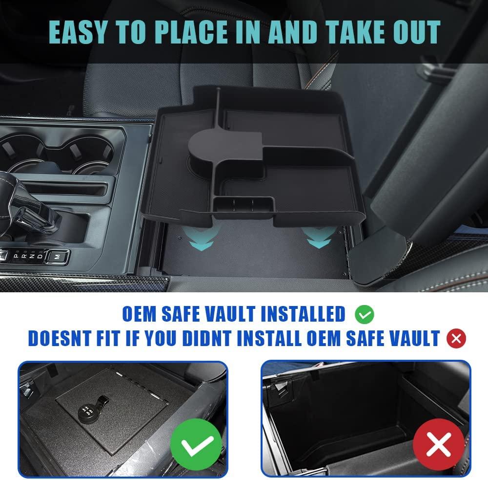 Ford F-150 Lightning Console Organizer Tray compatible with OEM Safe Vault 612rQ4oSZBL._AC_SL1000_