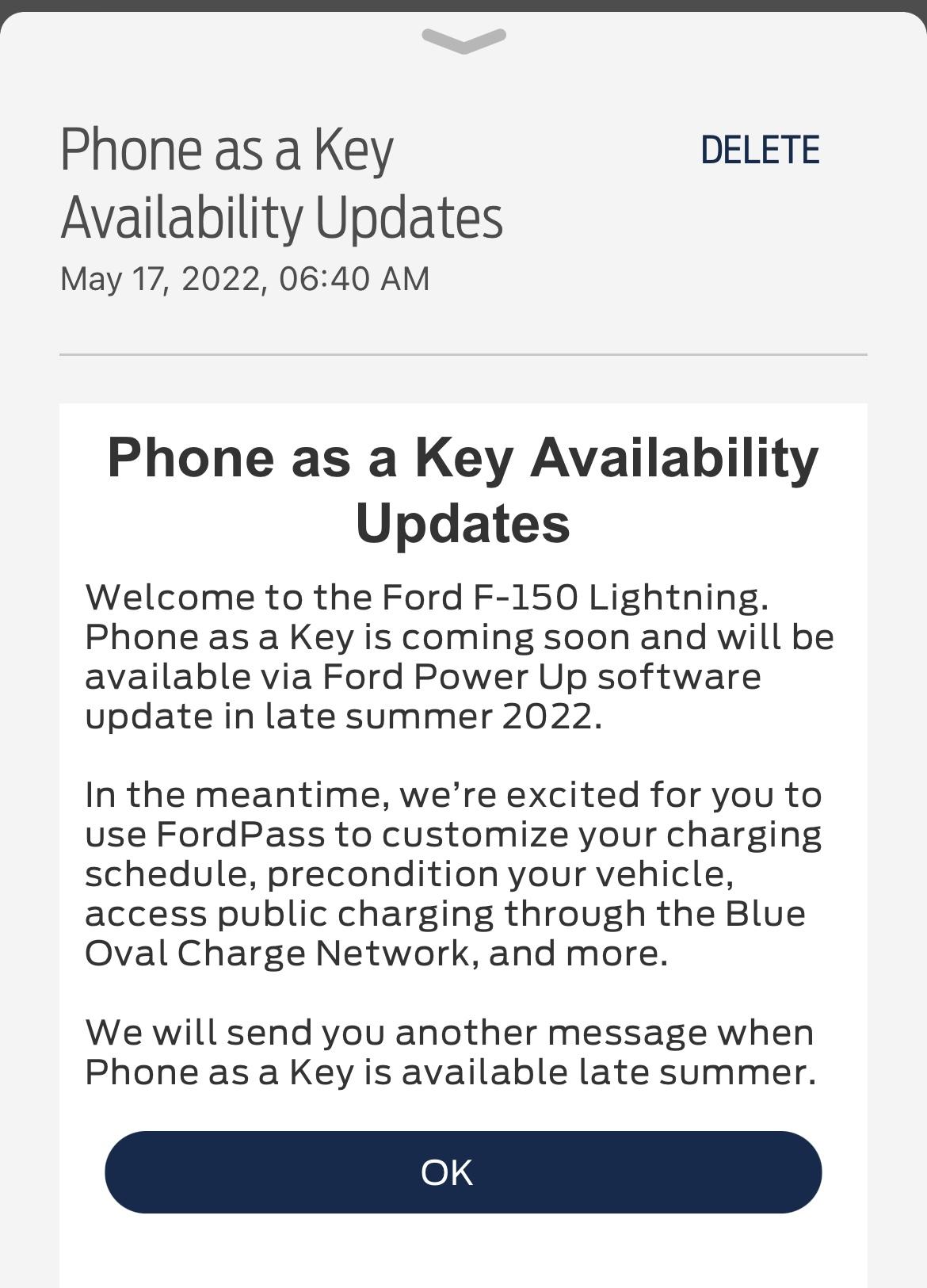 Ford F-150 Lightning Phone As A Key (PAAK) Delayed Until Summer 2022 For F150 Lightning 632DC24A-3138-4ABC-B268-75709264CB86