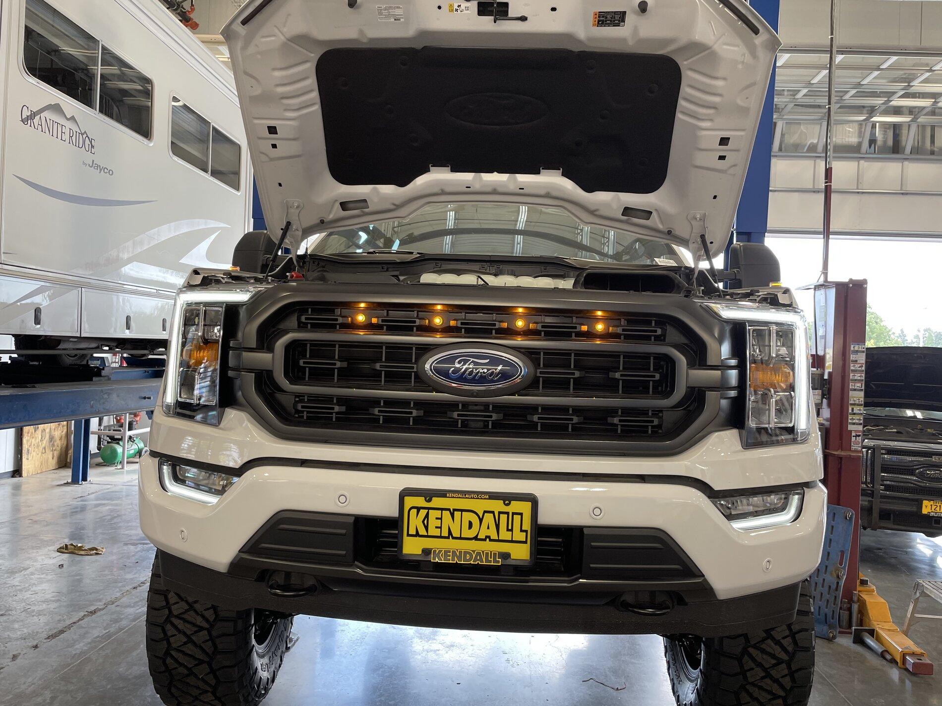 Ford F-150 Lightning Raptor grill lights installed on Lariat 66B57C12-F6A4-4D21-91F1-416CC44A8361