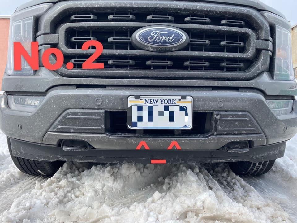 Ford F-150 Lightning How about getting that front license plate bracket off? 66E15593-C0FA-4203-A1DB-DD137D53C61B