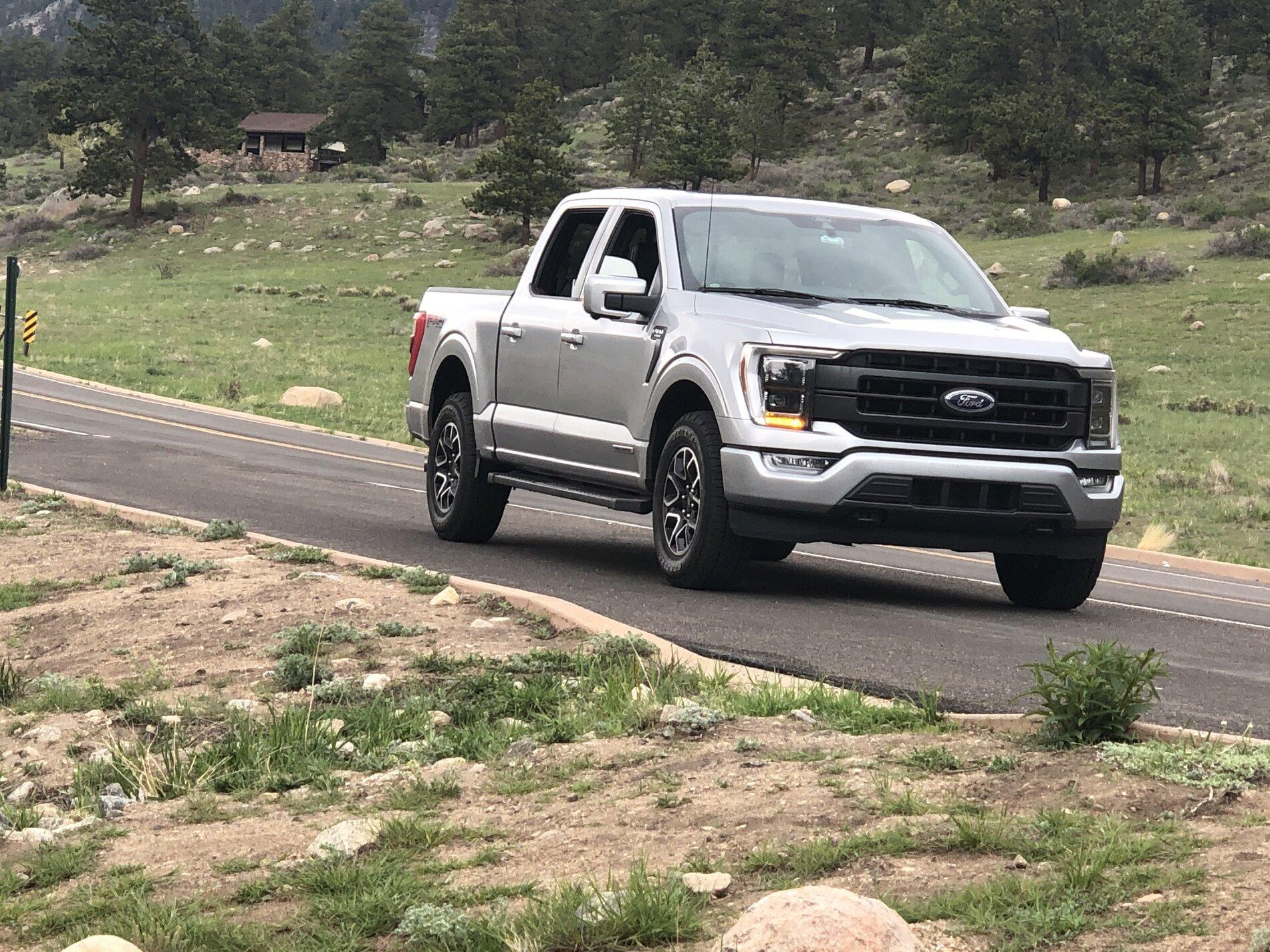 Ford F-150 Lightning 10000 Miles cross country towing F-150 Powerboost Lariat Max Tow Package 676D0840-31AF-48BF-8F65-7CA0A3DEC9FC