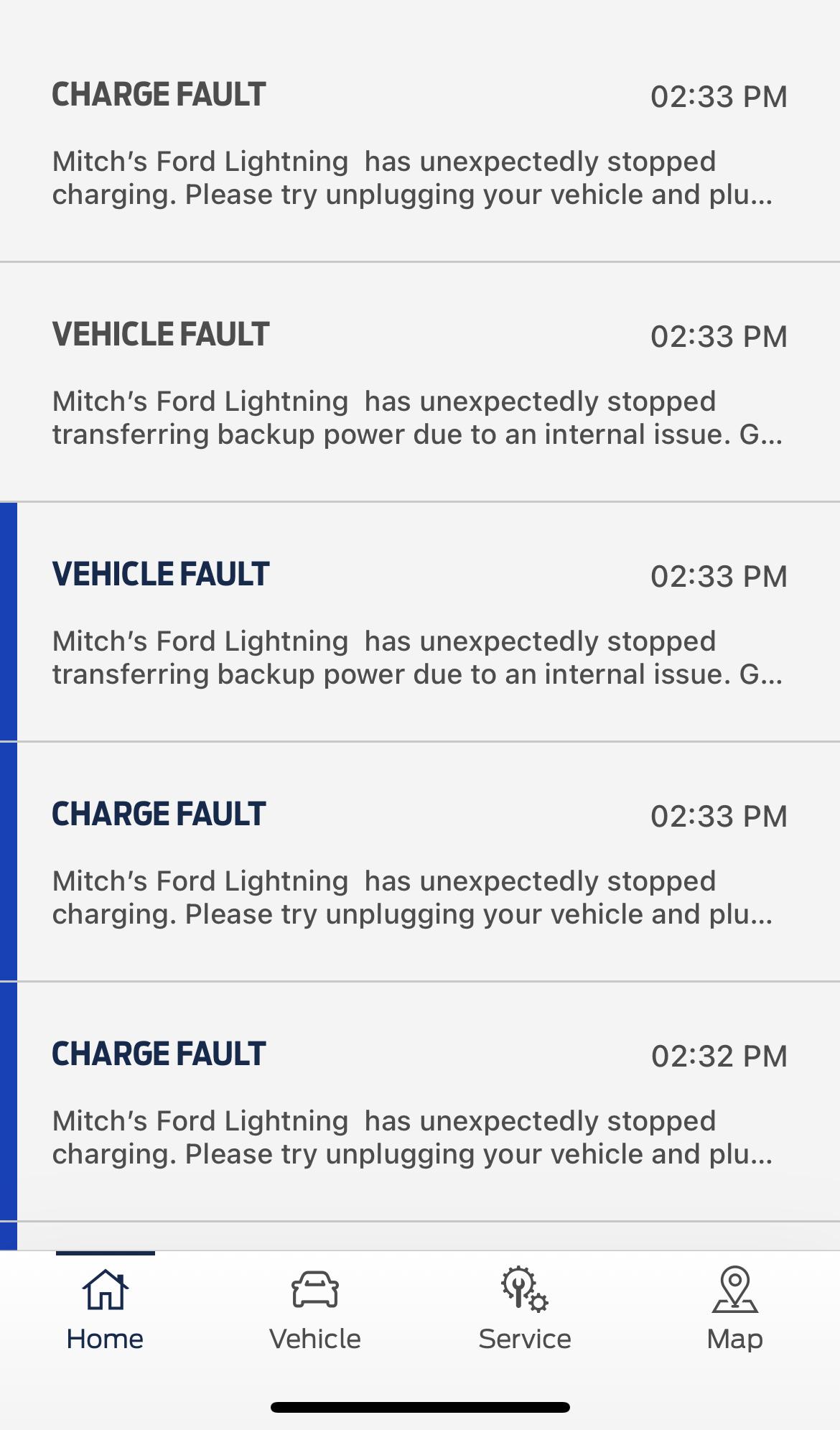 Ford F-150 Lightning Ford lightning not charging? Vehicle charging fault error message? 6B5B76C3-CB1B-4E09-A7A6-AF69B459E588