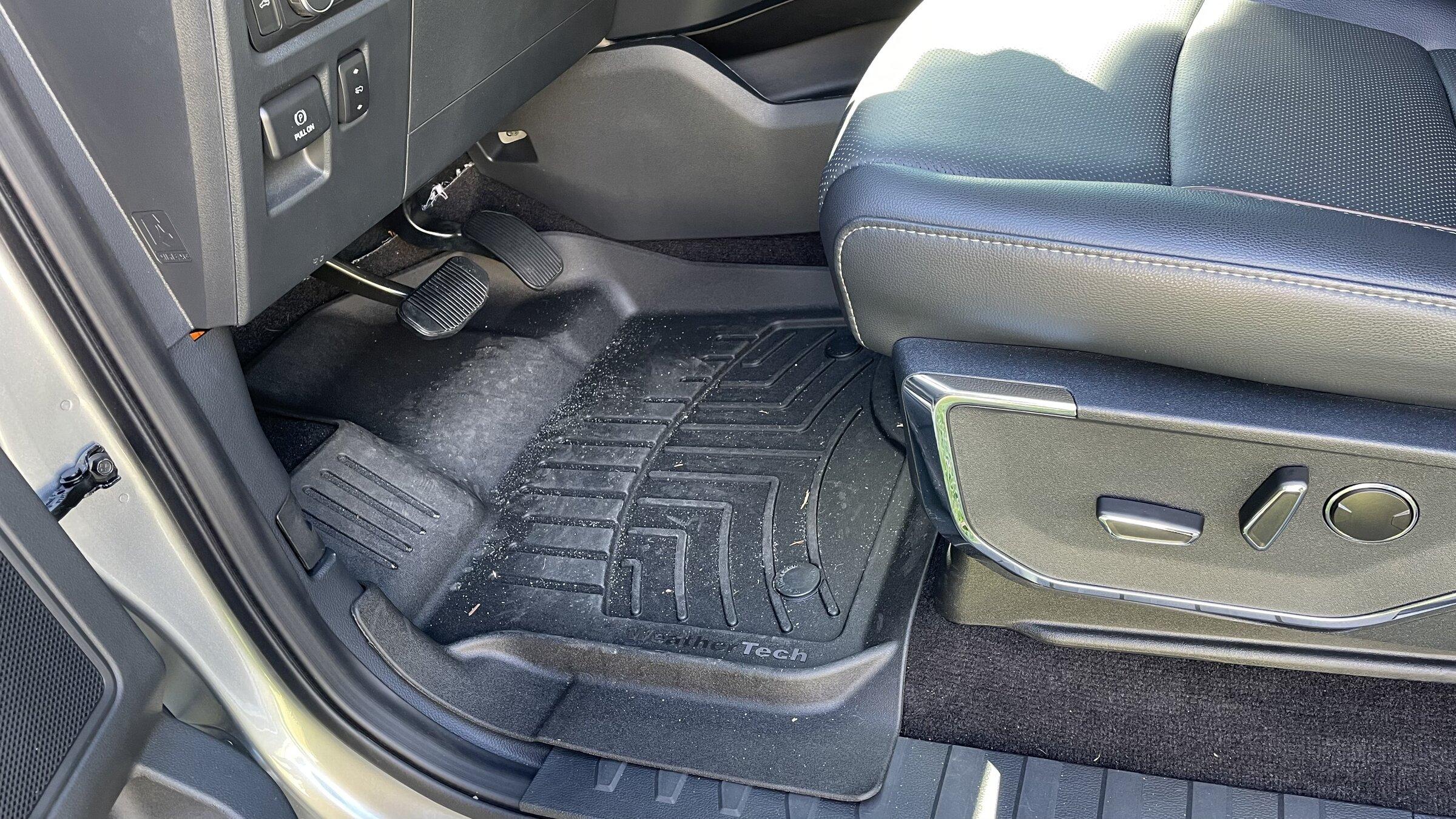 Ford F-150 Lightning WeatherTech HP Floorliners Installed 7169F9DC-EAE5-47FF-808D-9E1FCEF5CB5C