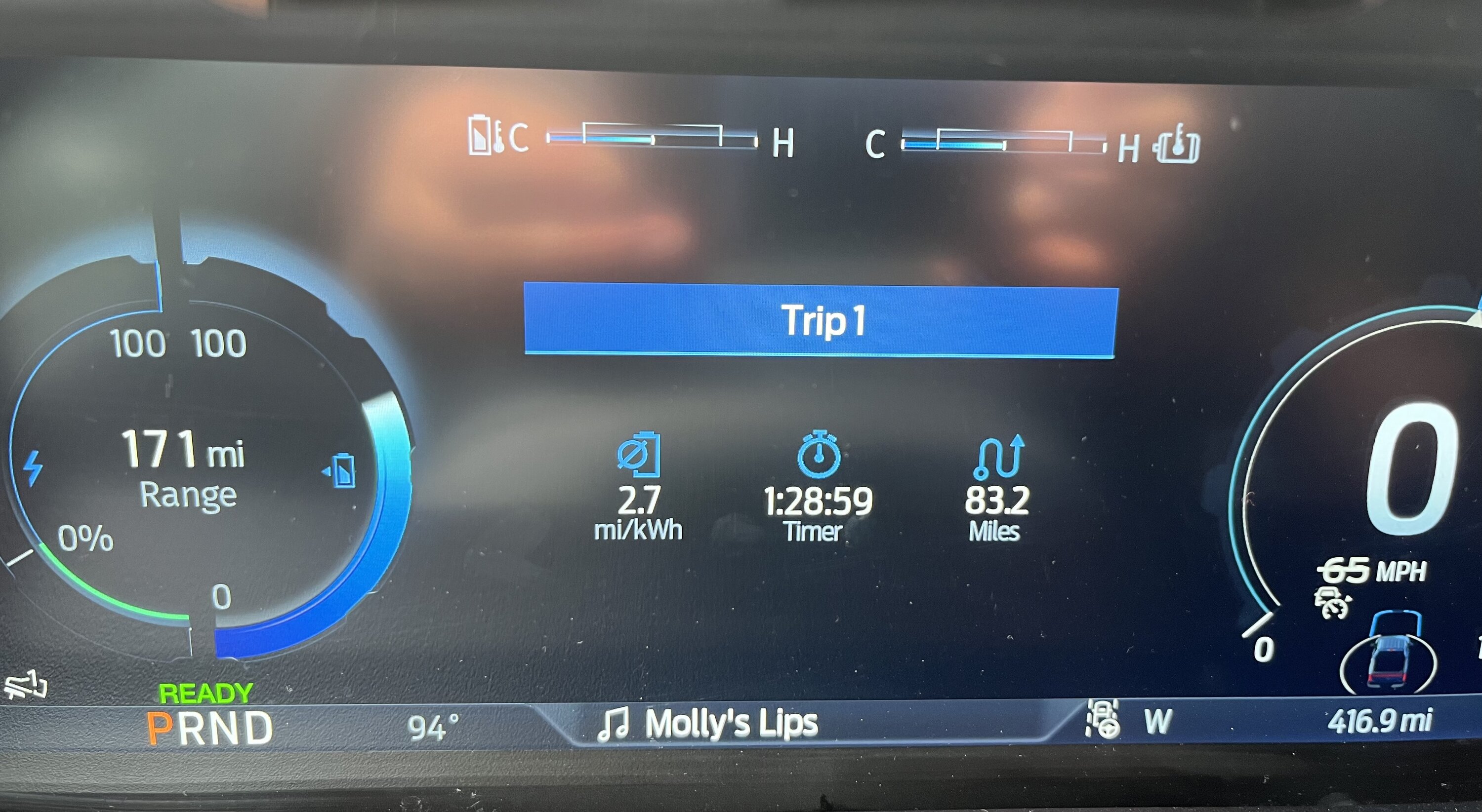 Ford F-150 Lightning Blue Cruise turns off when passing through cashless tolls on NYS Thruway….and small roar trip data. 71D2F9AA-64CB-43FE-91E4-C97DD5BF6D44