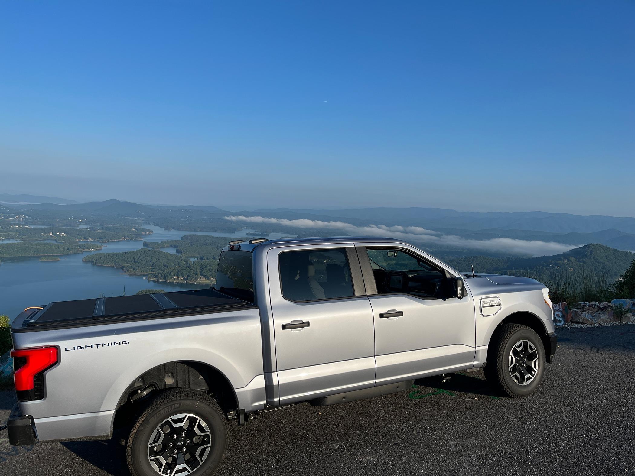 Ford F-150 Lightning All-electric, finally! 8 25 2022 LIGHTNING Bell Mountain GEORGIA.JPG
