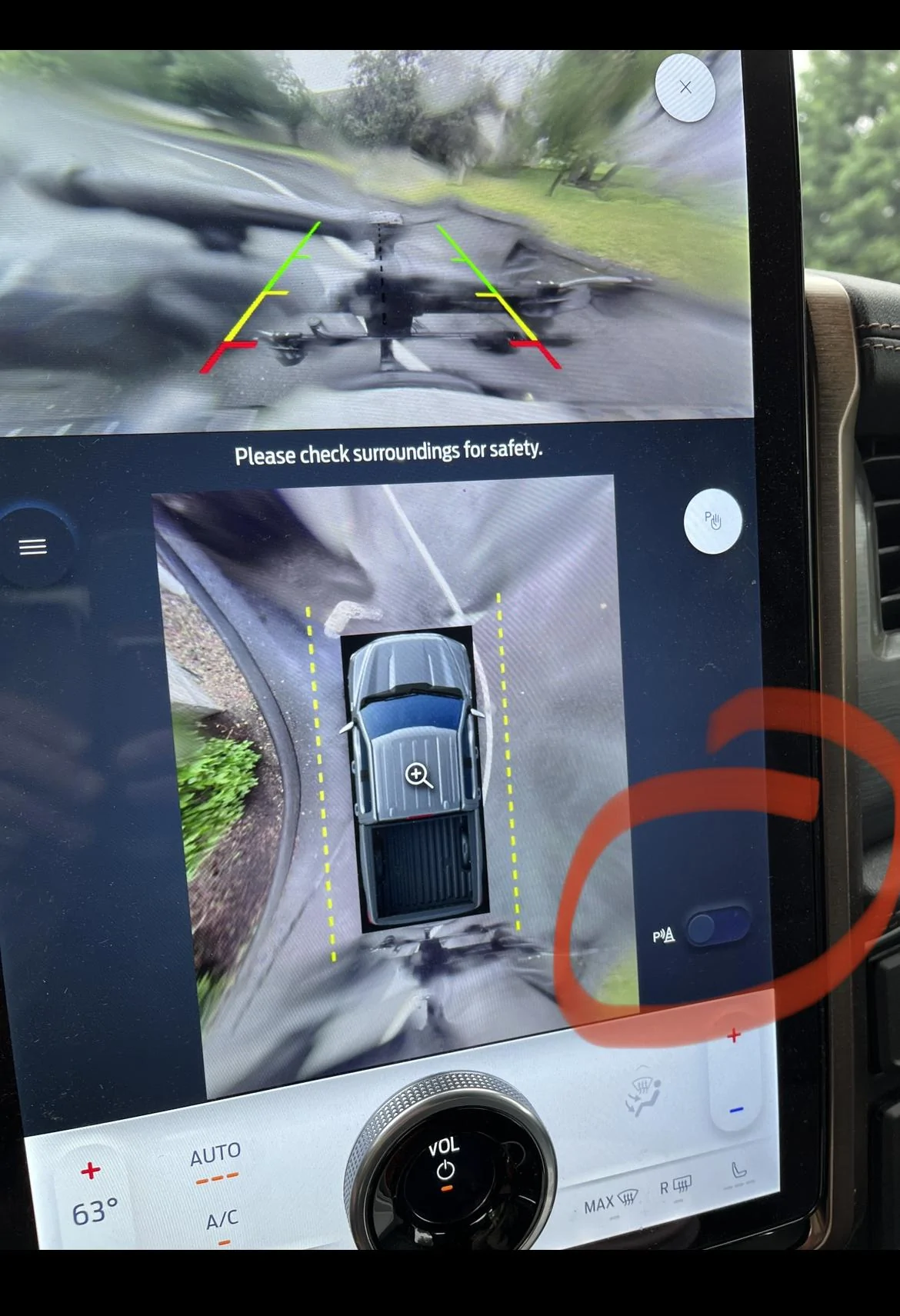 Bike rack added and reverse sensors freak out Ford Lightning Forum