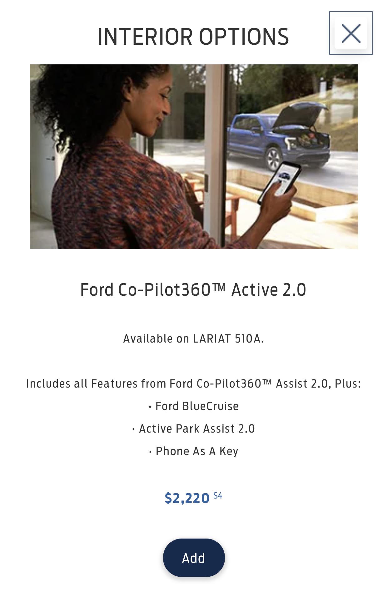 Ford F-150 Lightning Are Phone As A Key (PAAK) and Blue Cruise Standard on Lariat Lightning? 8C07BF20-AF7B-43EC-B4C4-AF6DB8944361