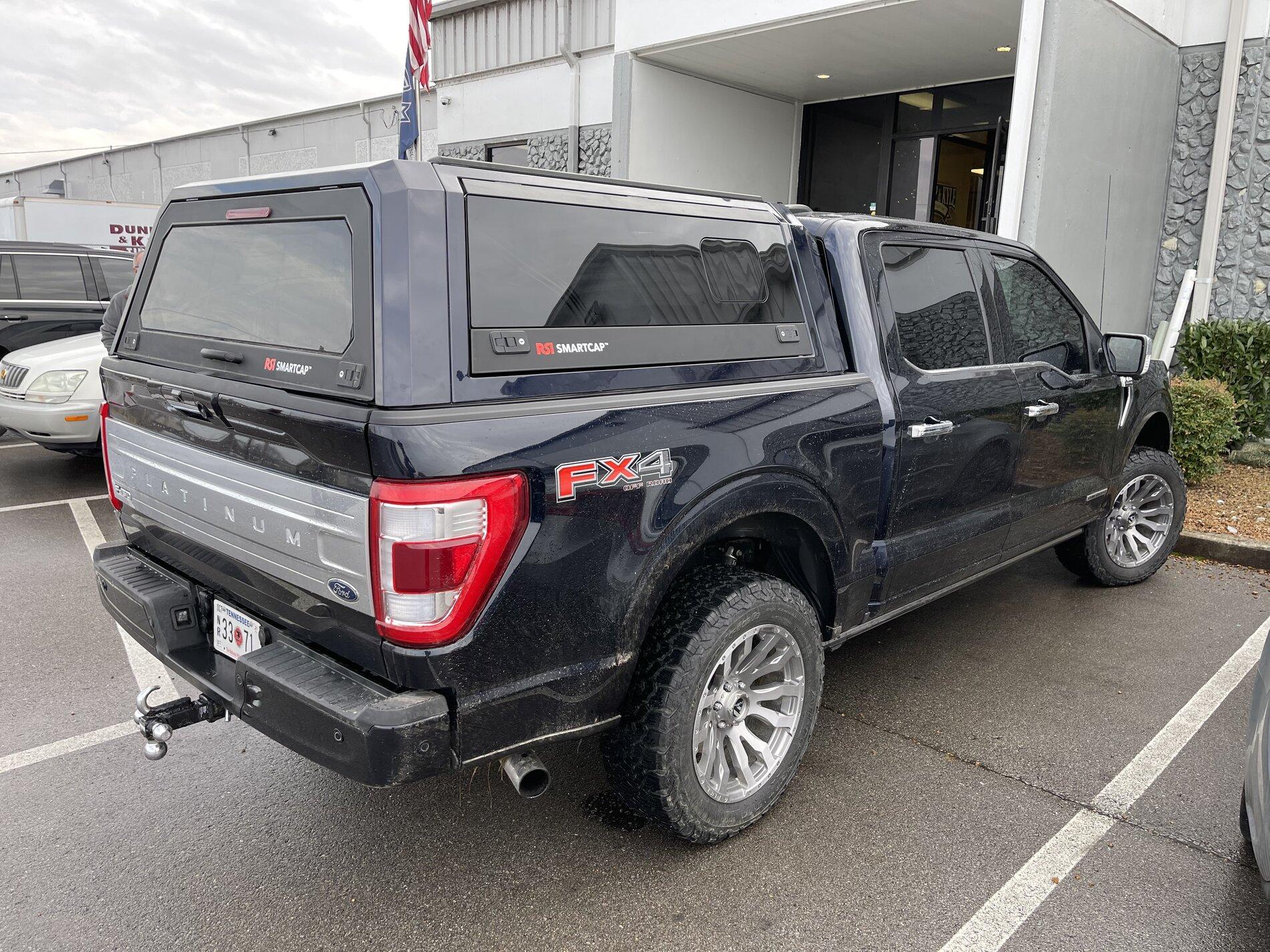 Ford F-150 Lightning RSi SmartCap Camper Shell installed on 2021 F-150 8DBB6C39-0583-4FE9-BAB2-D2F03D7C6810