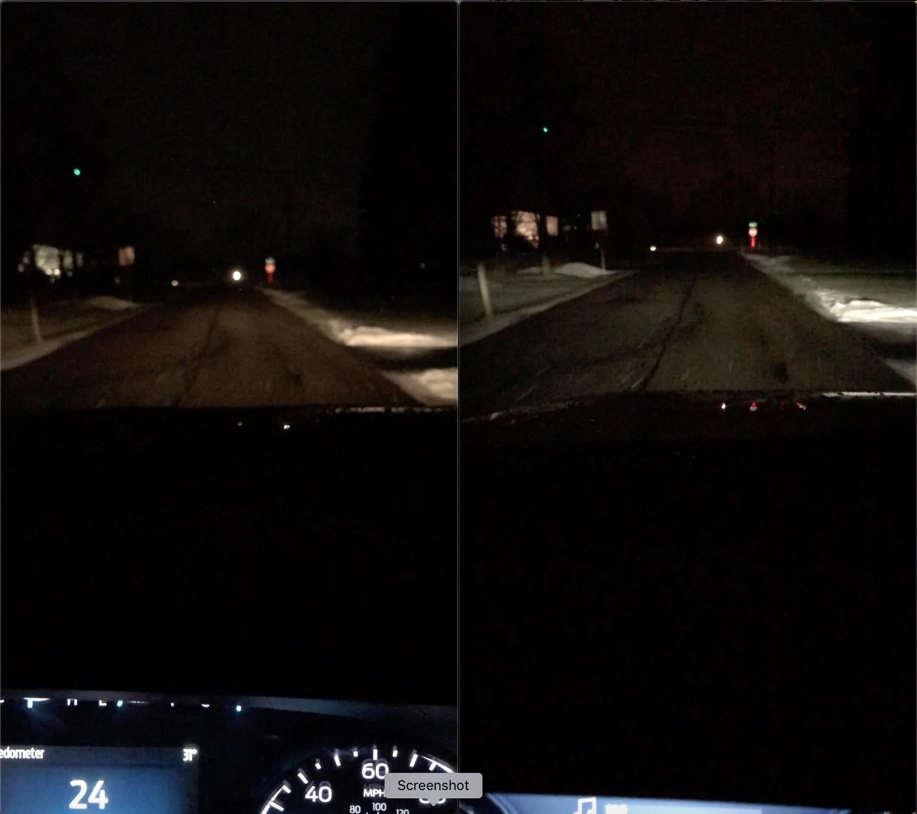 Halogen vs LED headlights on 2021 F150 real world comparison pics
