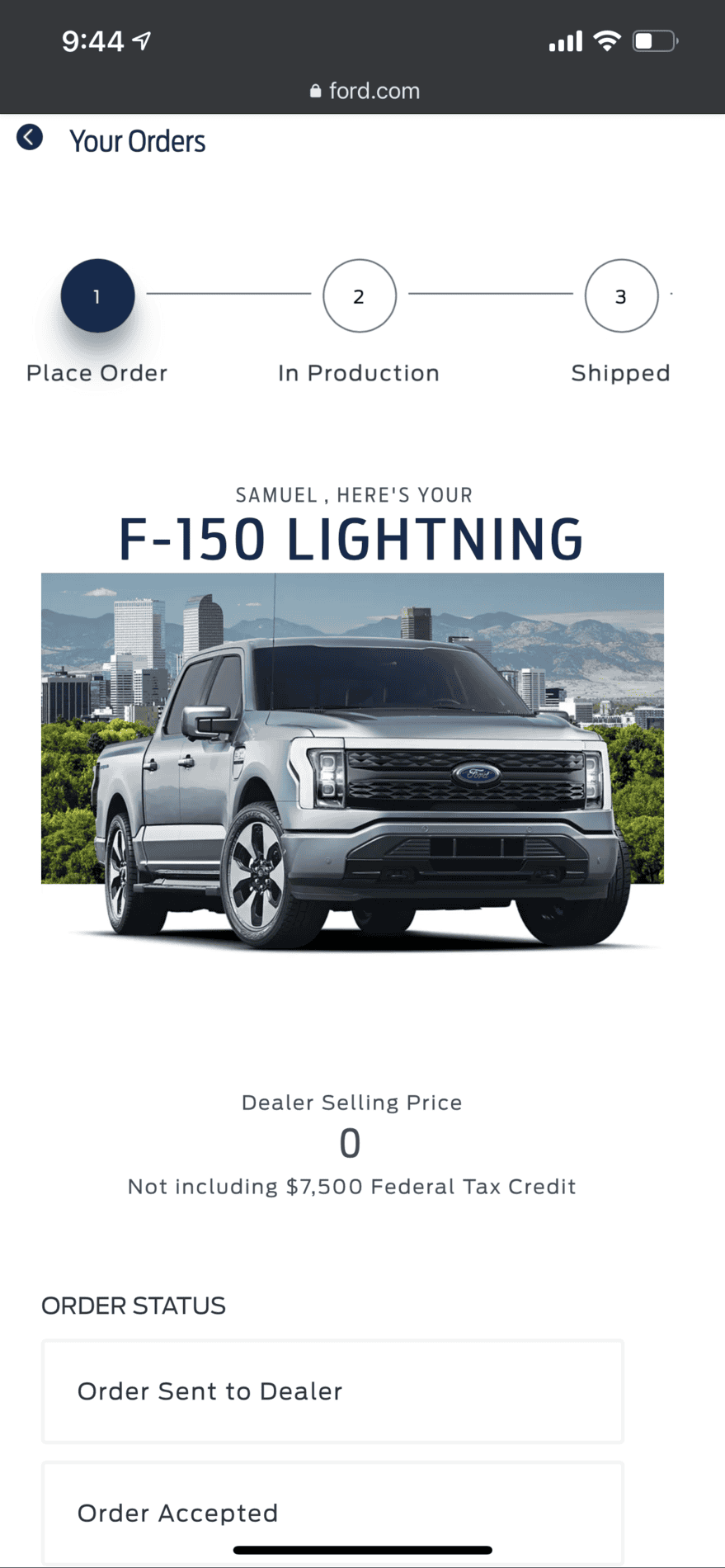 Ford F-150 Lightning 2022 F150 Lightning ORDER CONFIRMED!!!! ??‍♂️ 94B35EEF-0090-4A8D-A9B5-803EFF104F87