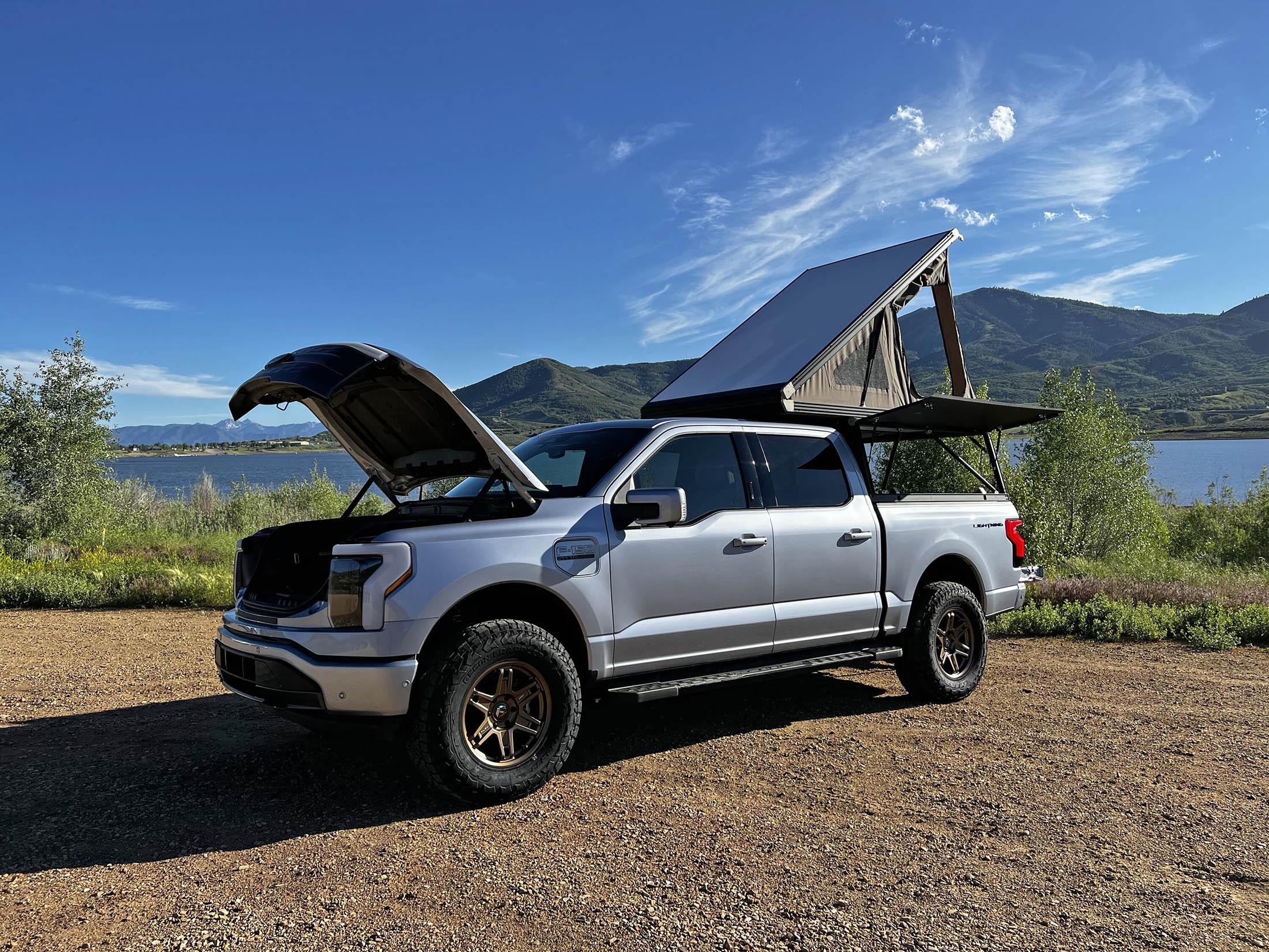 Ford F-150 Lightning Lightning on Fox Shocks, Nitto Recon Grapplers, Fuel Wheels and w/ Go Fast Camper 990AD289-7B6C-42B0-B9E8-B1A722EA138D