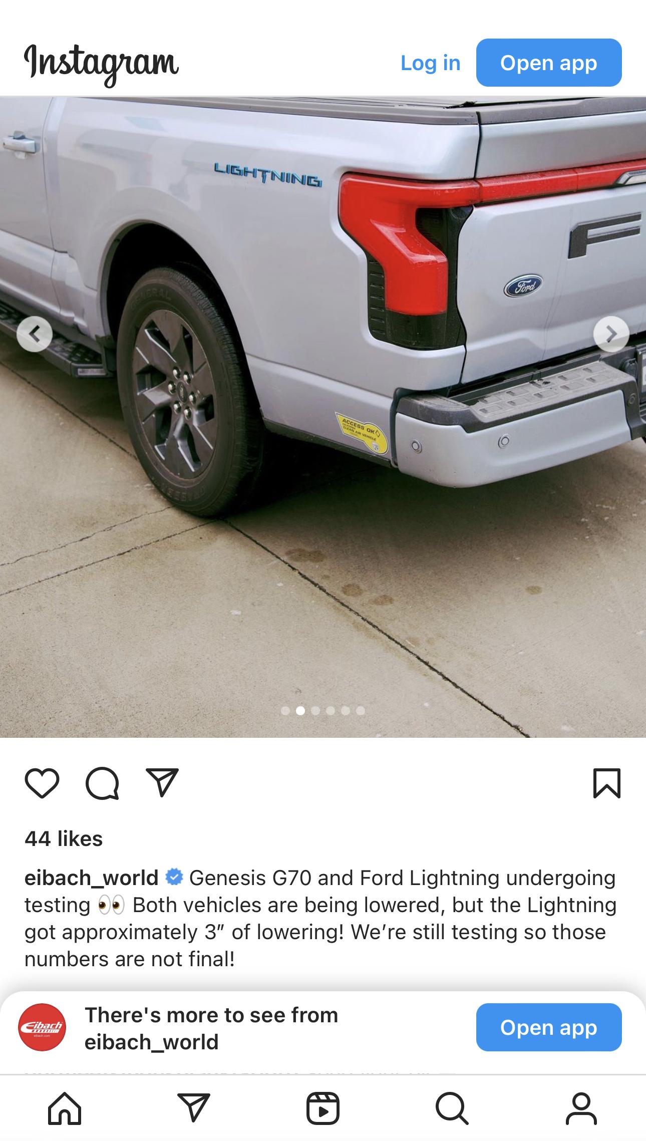 Ford F-150 Lightning Eibach R&D for Lightning lowering kit, leveling kit and lift kit -- submit your input AAED1EEA-846E-4A86-883D-BAEFDF766596