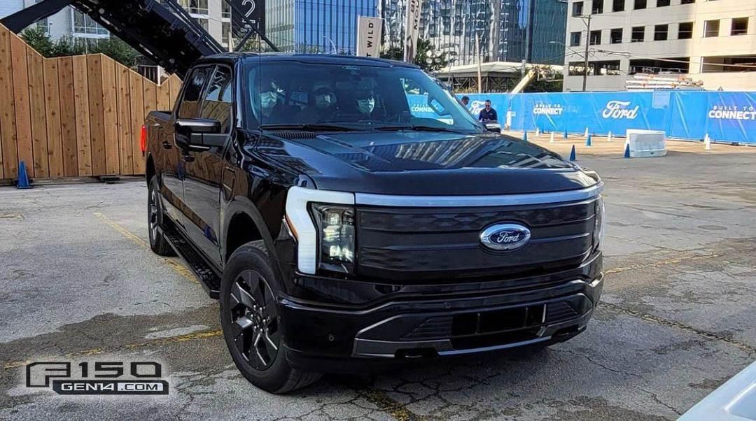 Ford F-150 Lightning AGATE BLACK F-150 Lightning Photos & Club Agate Black F150 Lightning EV Pickup Truck 1