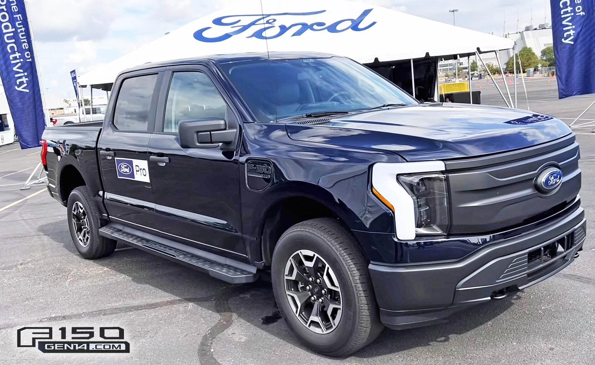 Ford F-150 Lightning ANTIMATTER BLUE F-150 Lightning Photos & Club Antimatter Blue F150 Lightning Pro 2