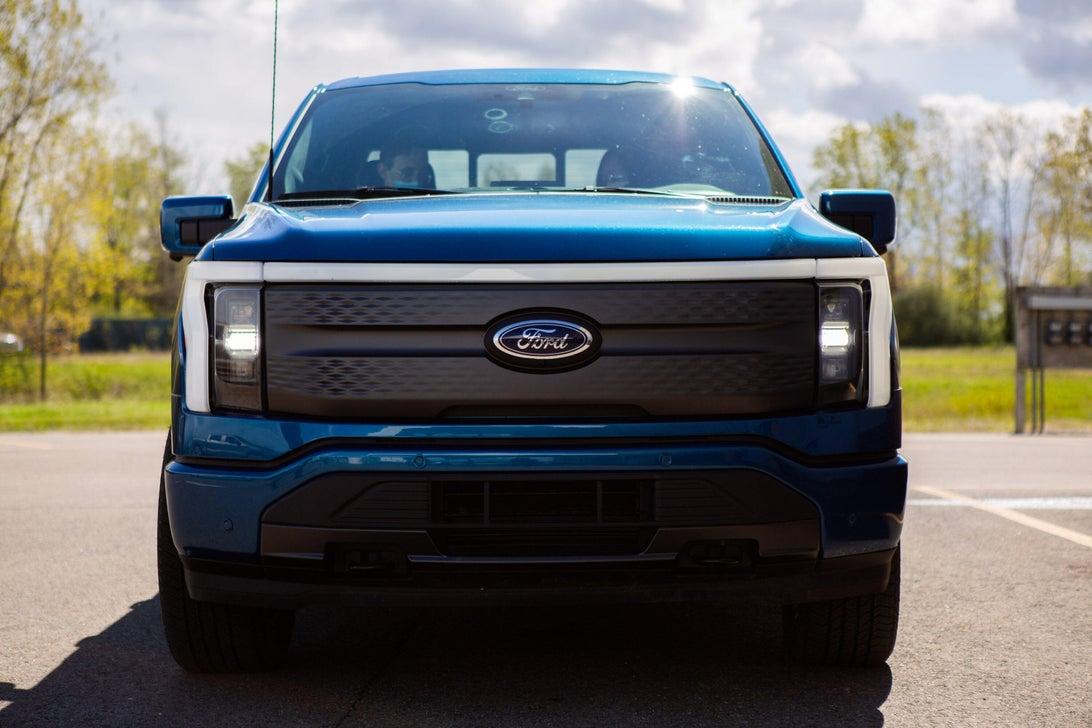 Ford F-150 Lightning ATLAS BLUE F-150 Lightning Photos & Club Atlas Blue F150 Lightning EV Pickup 1