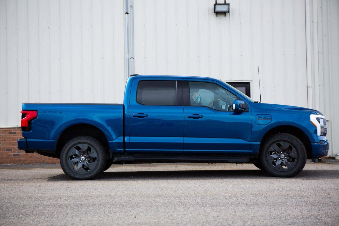 Ford F-150 Lightning ATLAS BLUE F-150 Lightning Photos & Club Atlas Blue F150 Lightning EV Pickup 2