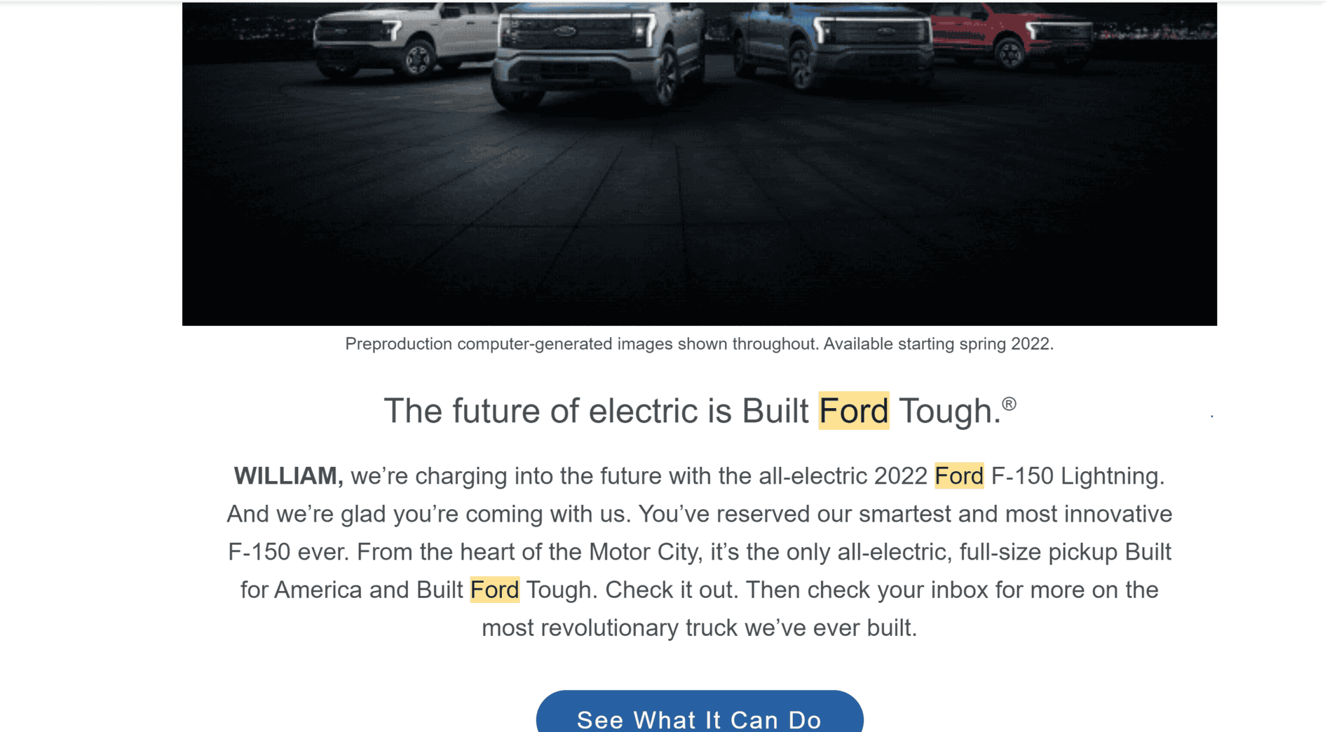 Ford F-150 Lightning August 5th Email = Early Reservation Holders? August 5th Email Middle.PNG