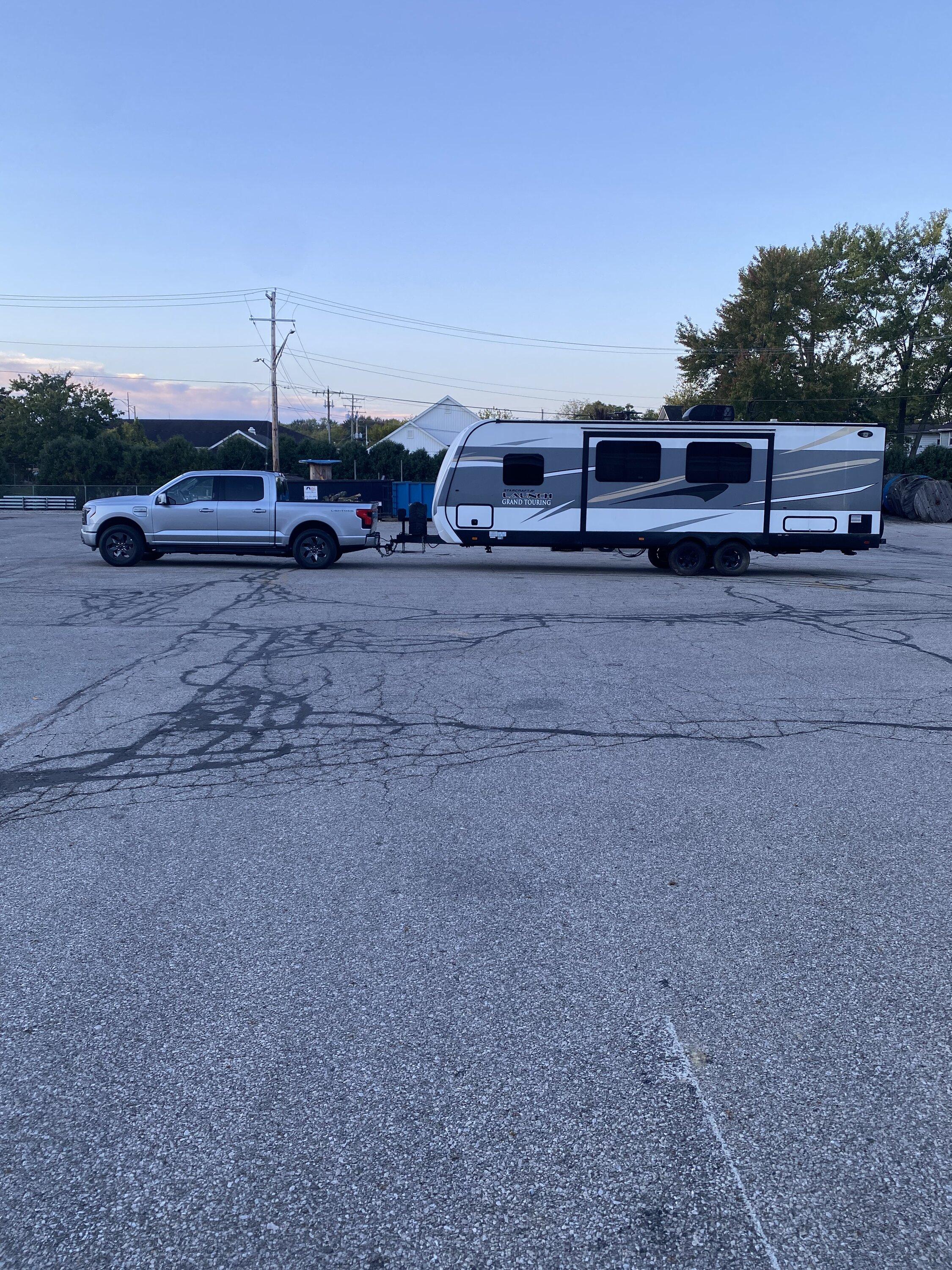 Ford F-150 Lightning Report: First time towing 30 foot 7k camper w/ F-150 Lightning Lariat a success! B486BF99-E95A-44B8-B794-37A5333161E6