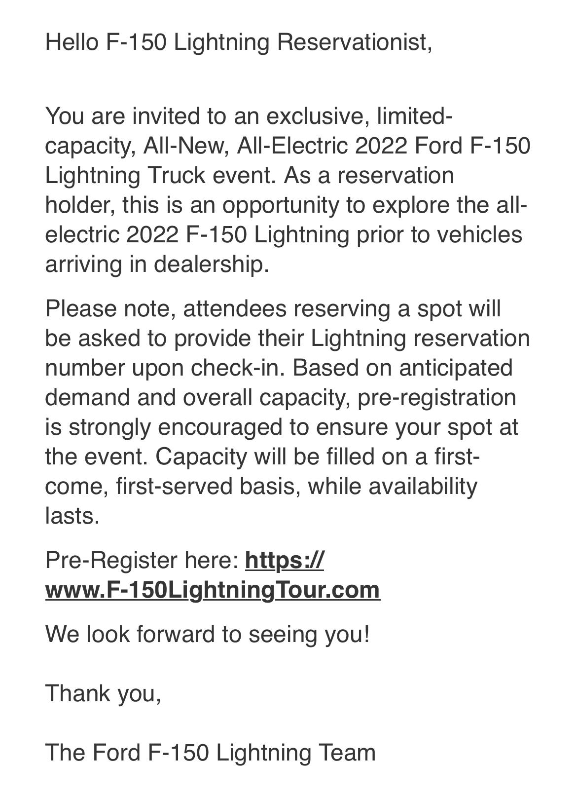 Ford F-150 Lightning F150 Lightning Tour Invite BC93FEAA-E5D4-45E4-BF0D-6C8BFC23338C