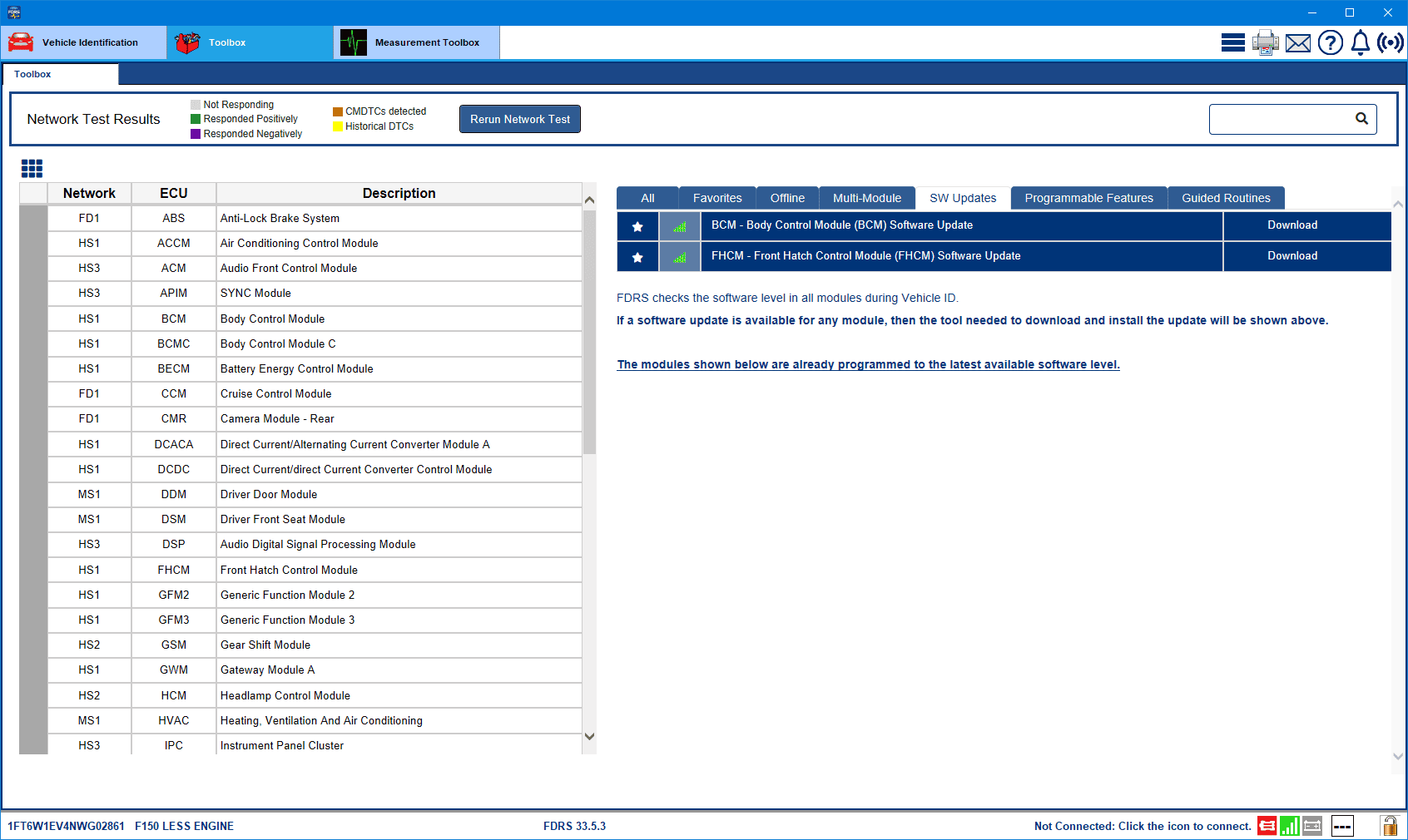 Ford F-150 Lightning Lightning Software Updates using FDRS BCM-FHCM-8-Oct-22