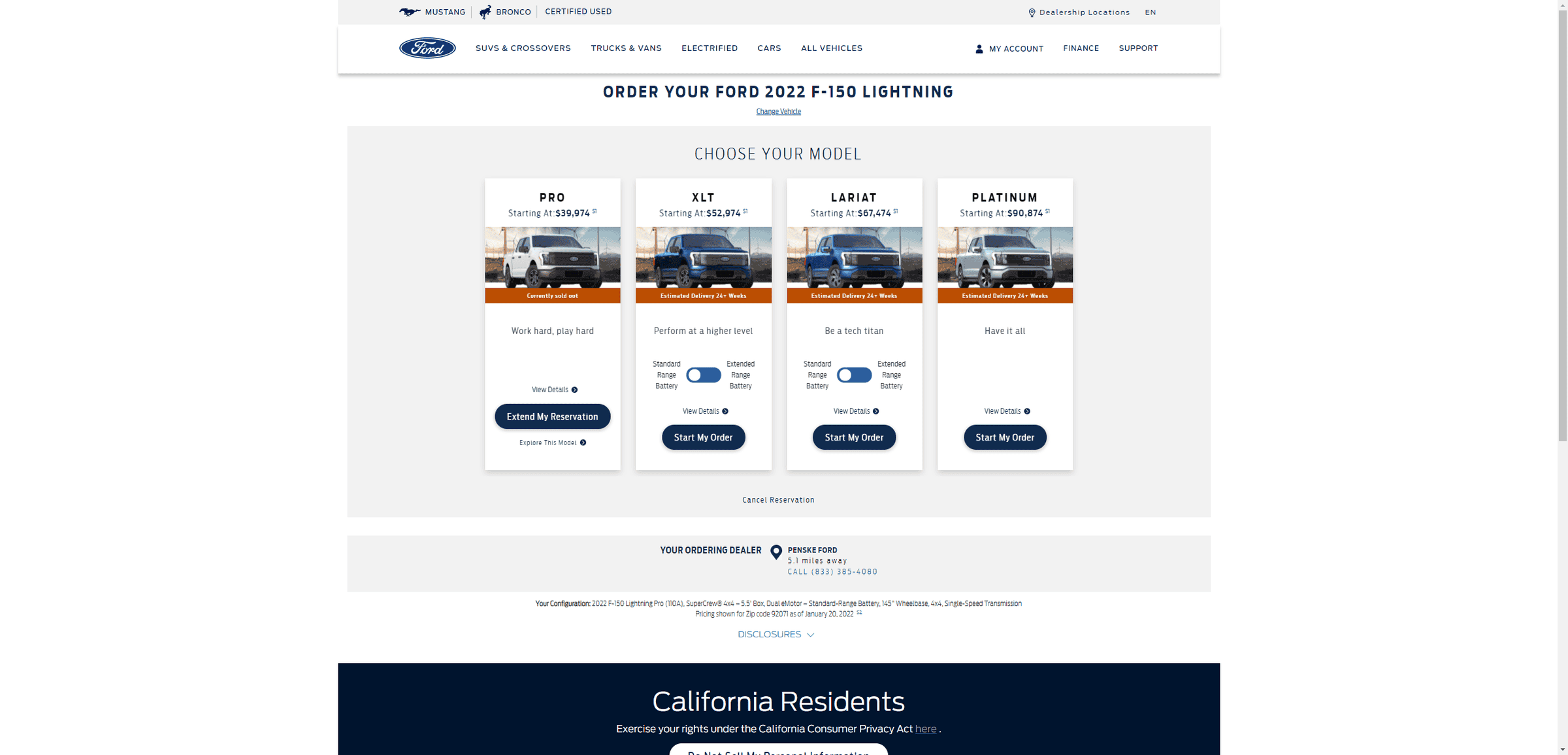 Ford F-150 Lightning ? Lightning Ordering WAVE 2 Emails Are Out! Build Your F-150 Lightning 1-20-2022 11-22-51 AM