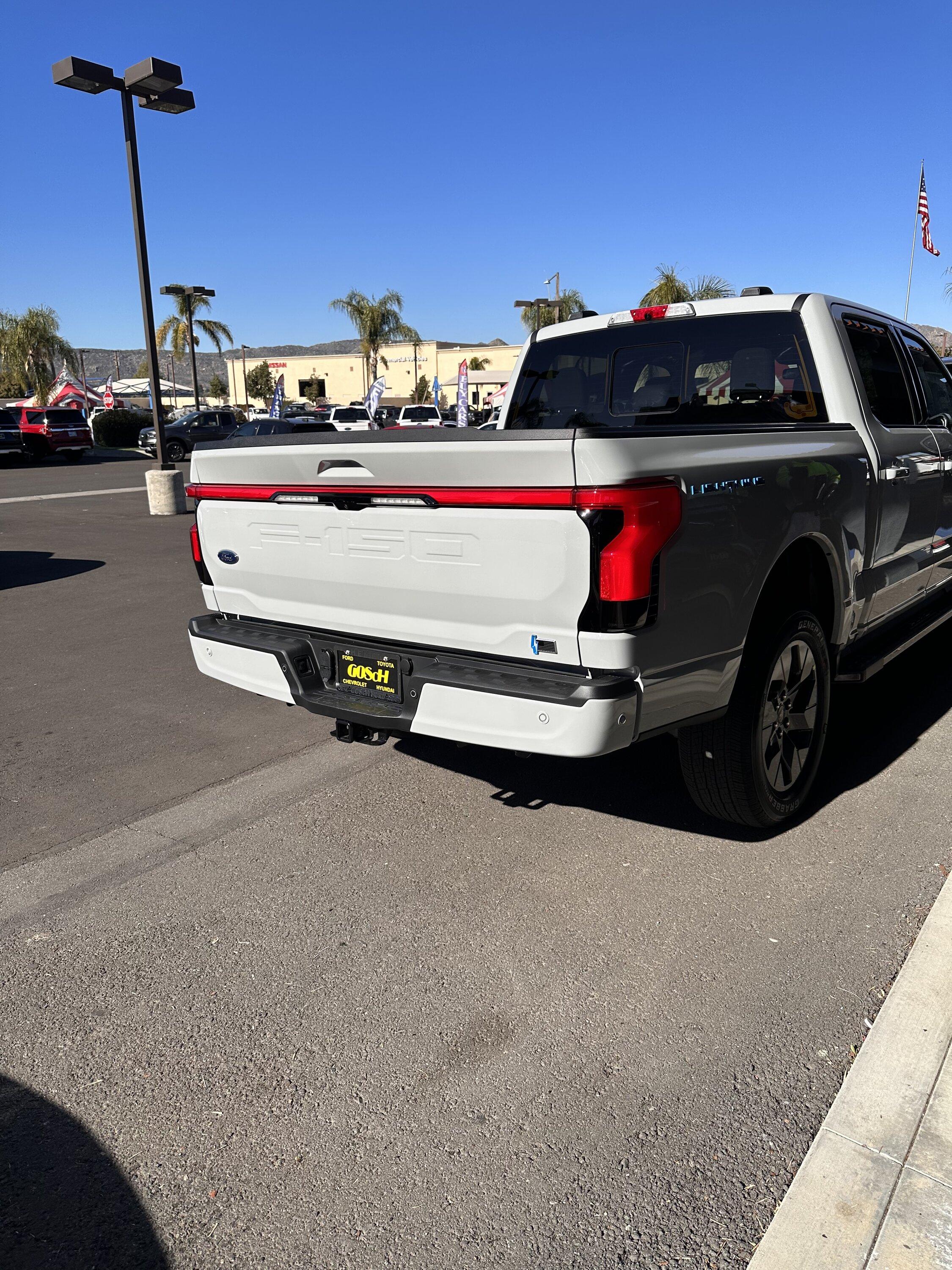 Ford F-150 Lightning Avalanche Lightning Arrived.  It honestly just looks white. C37029C5-EFFD-4CD9-8B3E-51155E40076A