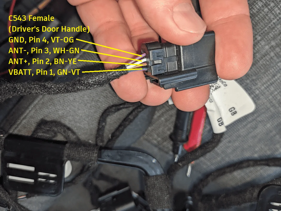 Ford F-150 Lightning DIY: Installing Passive Entry To A 2022 F-150 Lightning XLT C543 Female Back Labeled