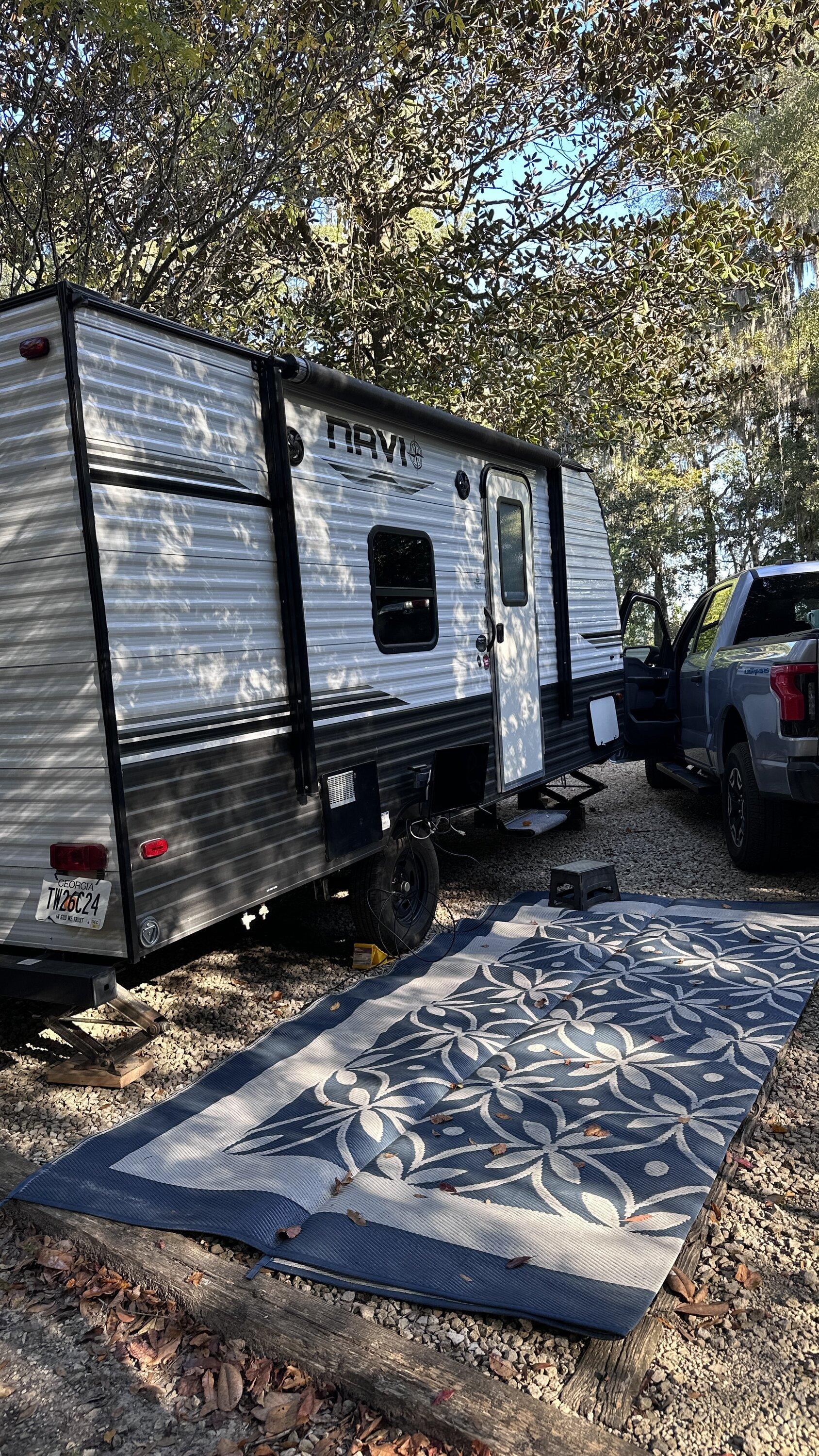 Ford F-150 Lightning 10000 Miles in the middle of Montana campin.JPG