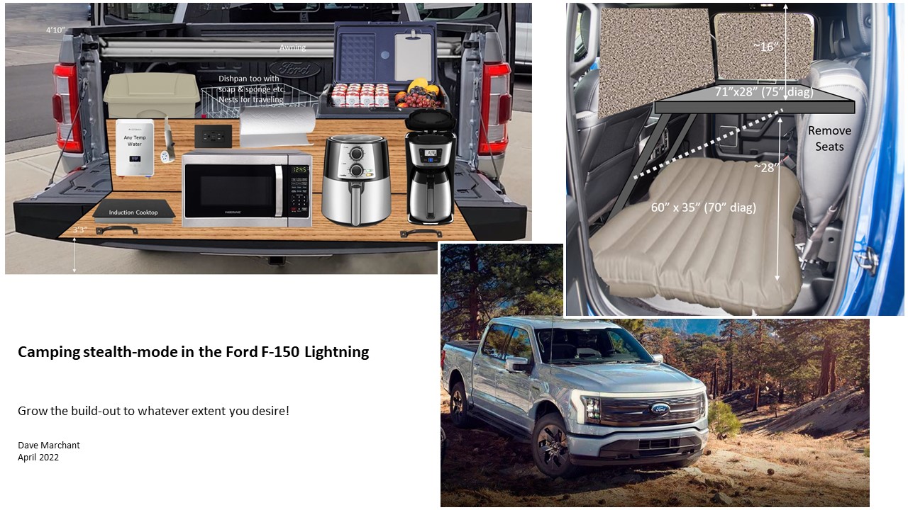 Ford F-150 Lightning Stealth Camping in the Lightning! Camping Stealth