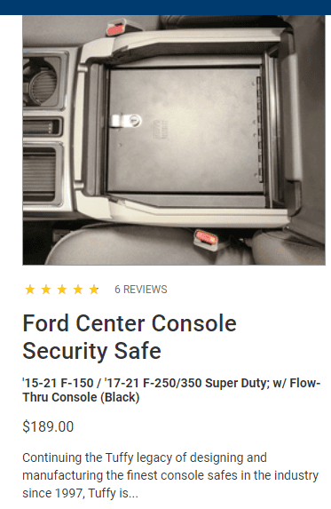 Ford F-150 Lightning Center Console Lock Box Capture.PNG