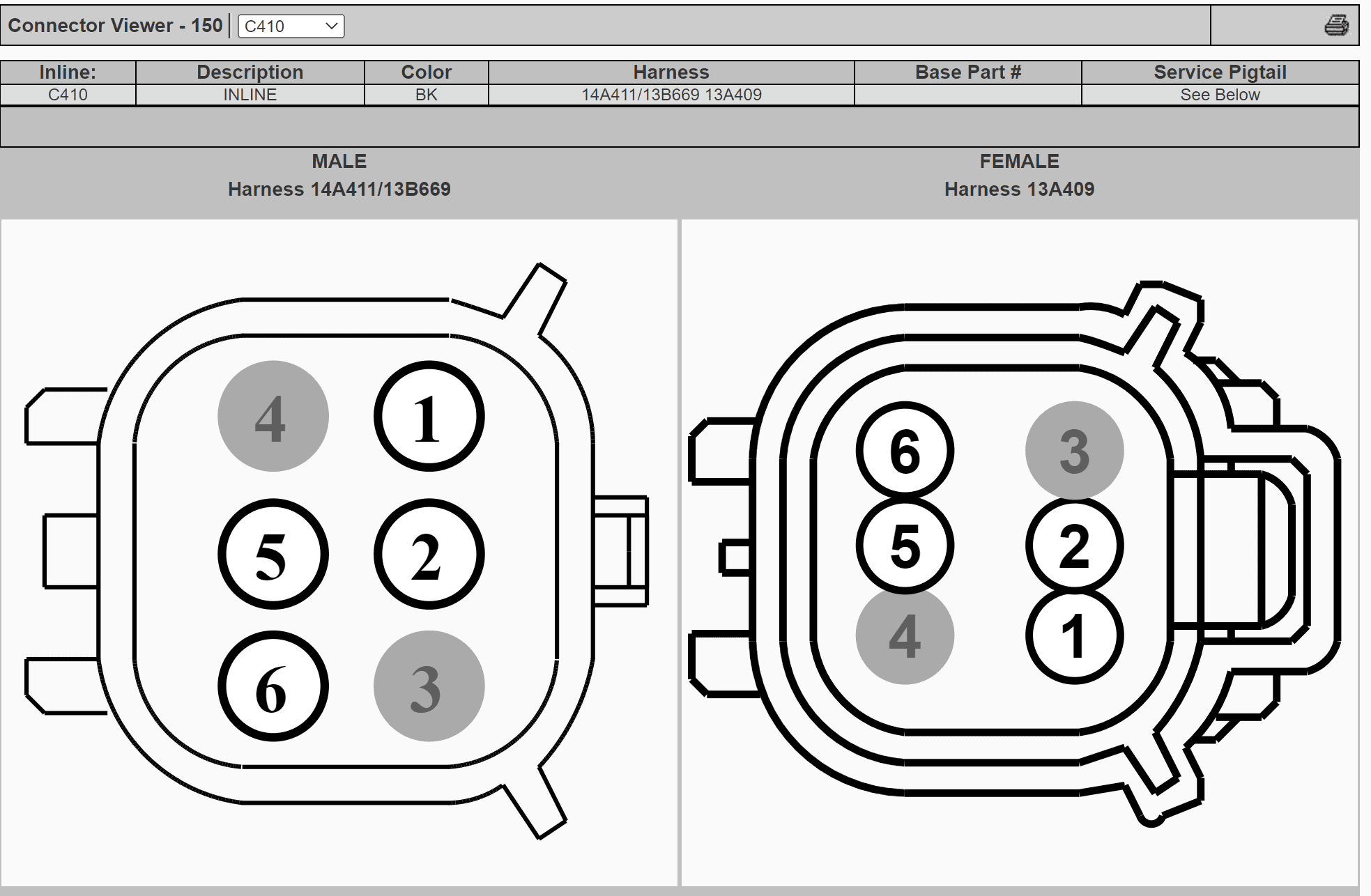 Ford F-150 Lightning Wiring Harness Plug Beside Spare Tire? Connector.PNG