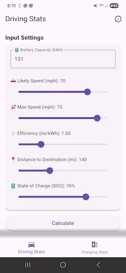 Ford F-150 Lightning Home-built Android app for Lightning Math for any fellow geeks out there DrivingStats