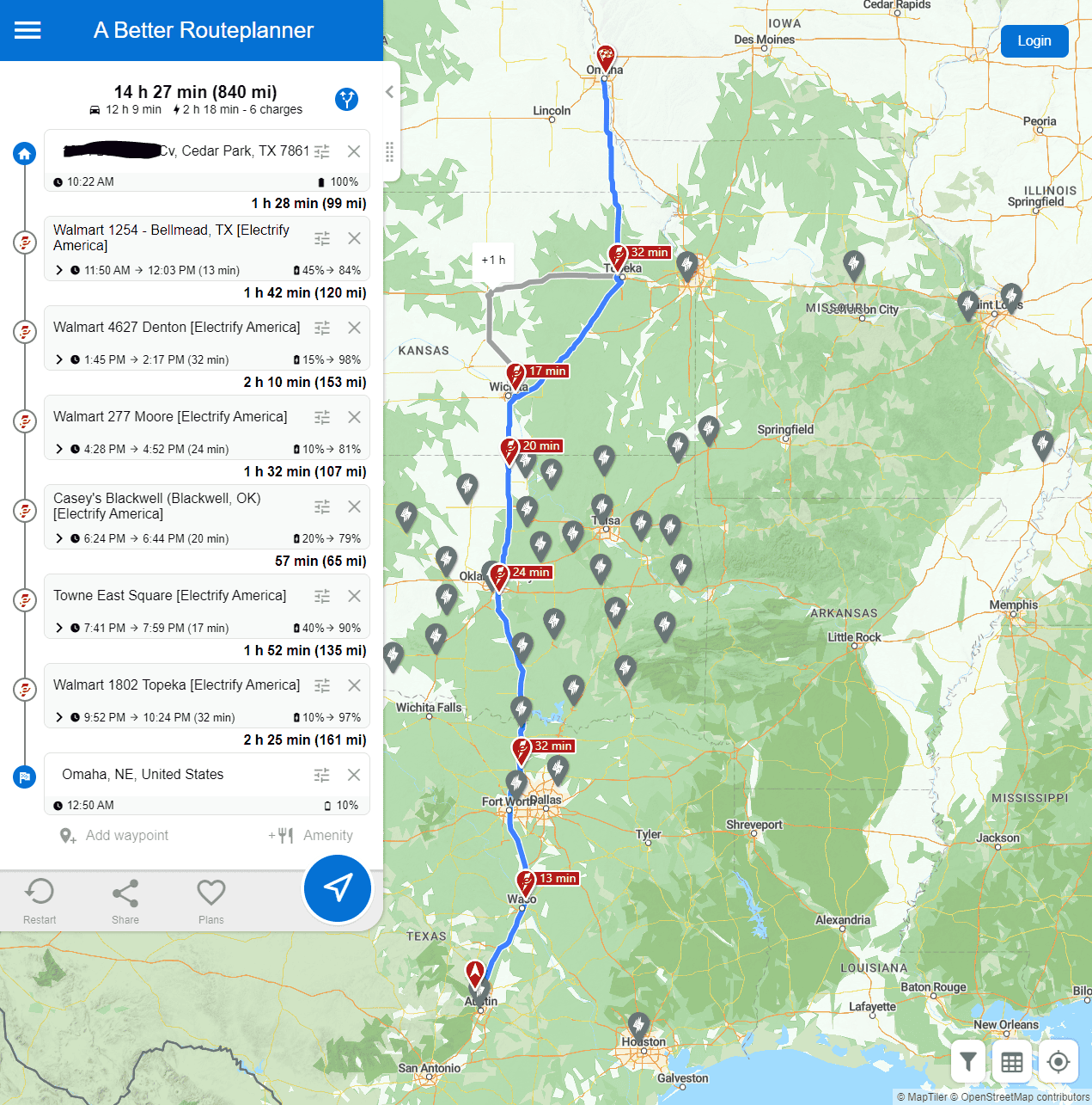 Ford F-150 Lightning How accurate is A Better Route Planner vs your real life road tripping experience with the Lightning? e-tron.PNG