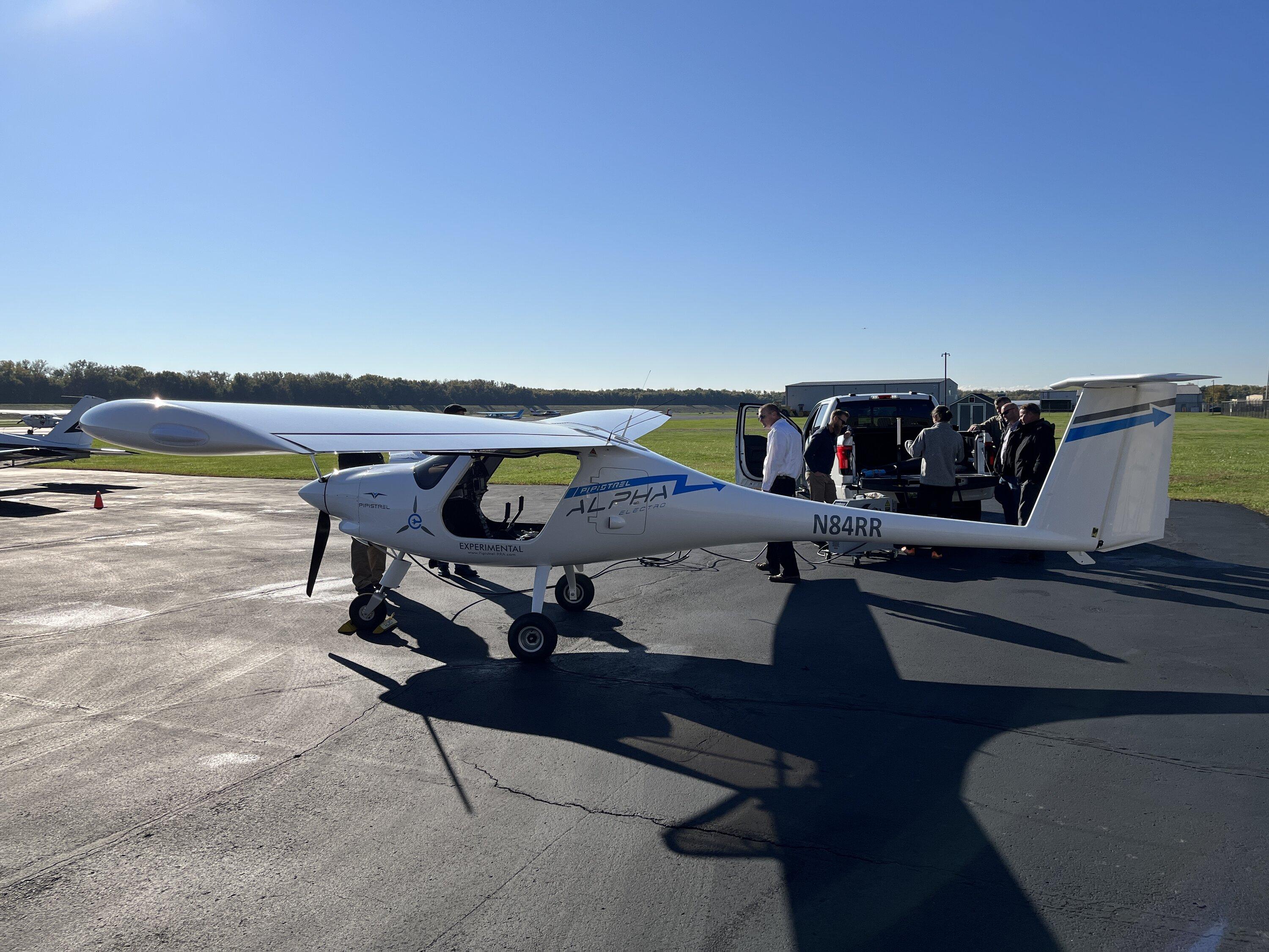 Ford F-150 Lightning Maybe a first in the world... an electric truck charging an electric plane. EA5AE27C-B617-4405-AA08-7D8ABBA1D51E