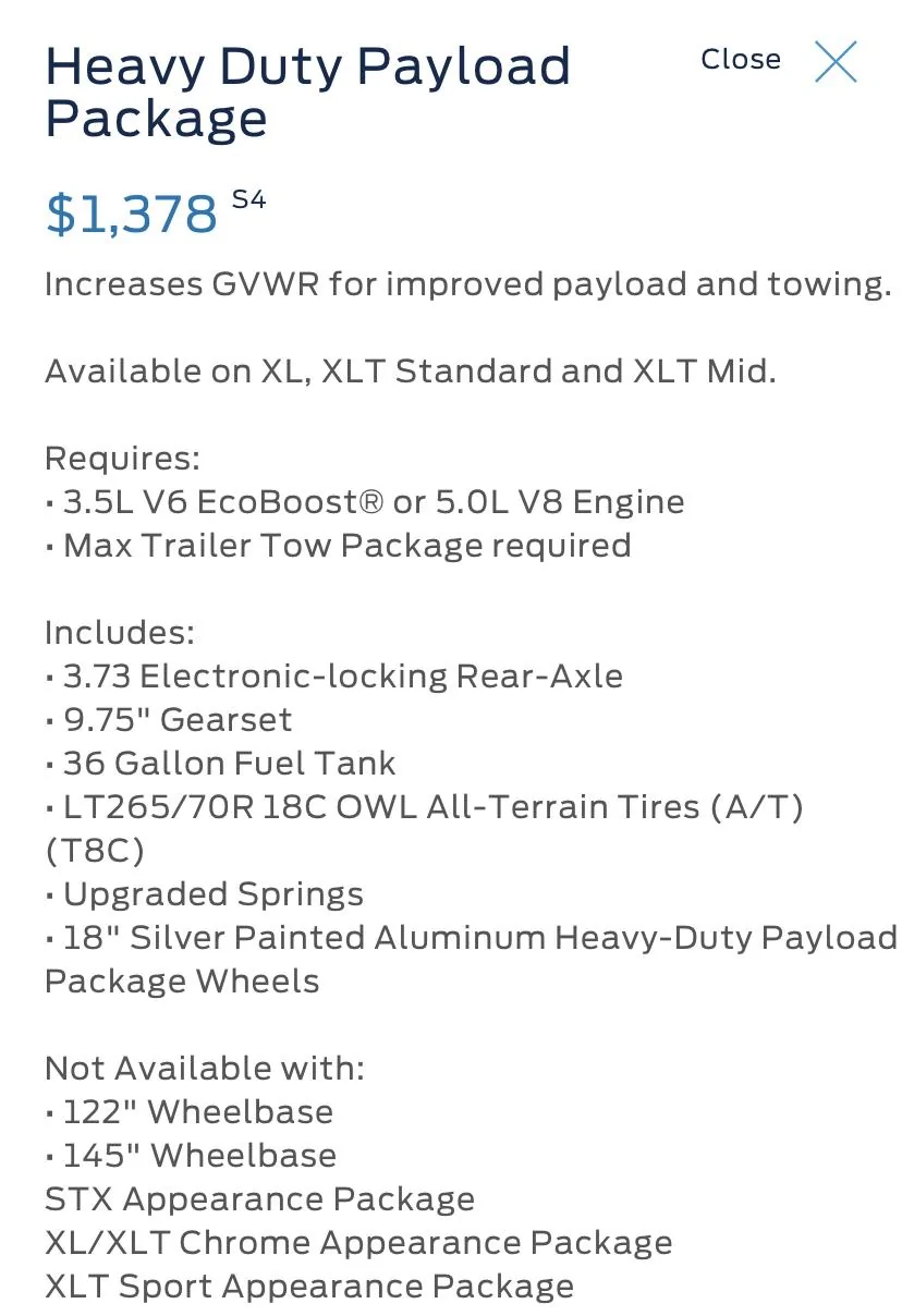 Ford F-150 Lightning Heavy Duty Payload Package and PowerBoost or Lariat/King Ranch/Limited ED8B9B12-BDD2-4725-81B8-E6CF98CFD455