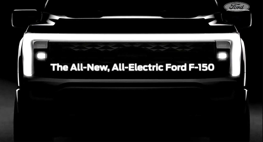 Ford F-150 Lightning E-150 (Electric F-150 EV) Design Teased + Prototype Test Video & Facts Electric F-150-EV