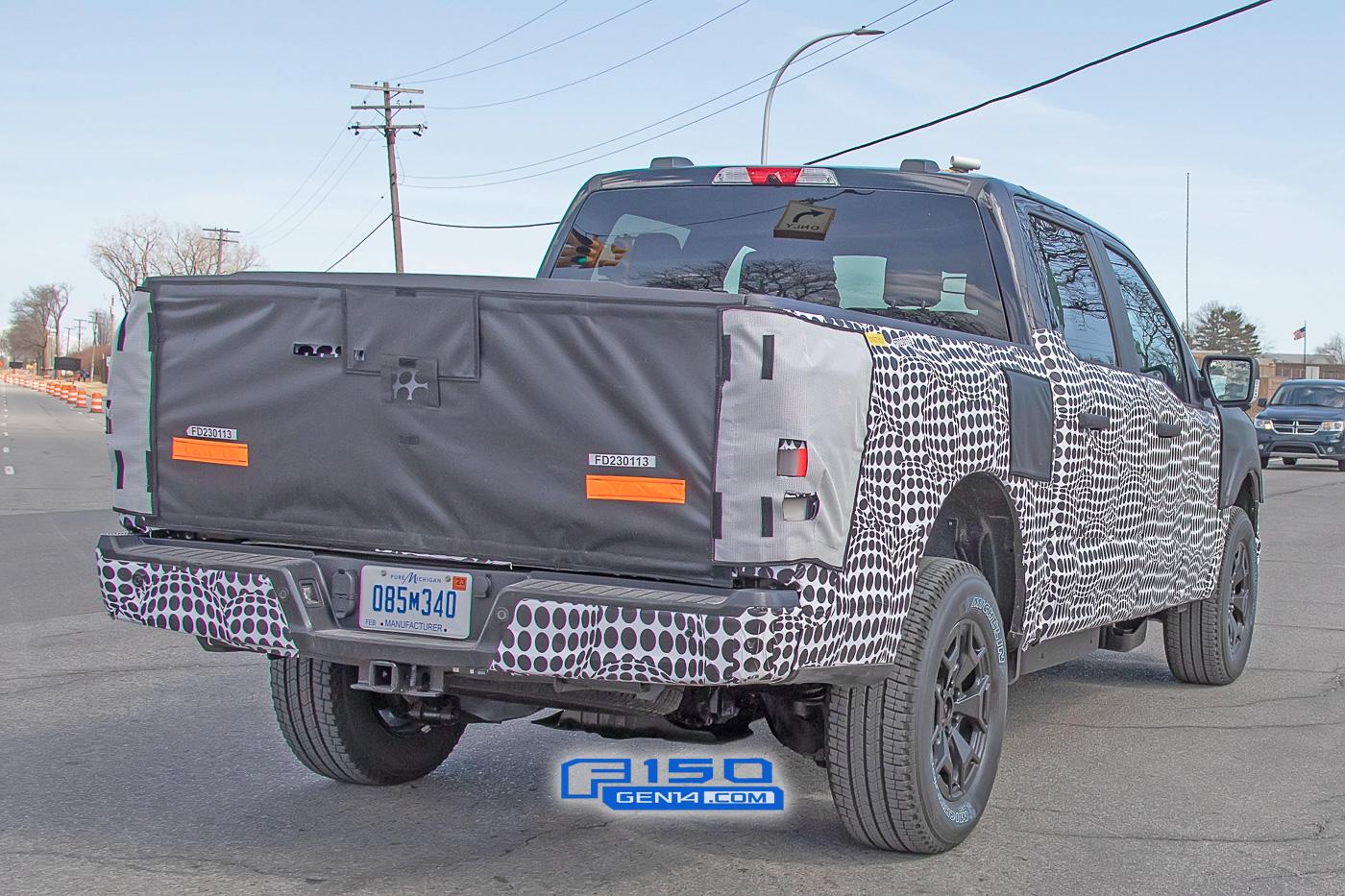 Ford F-150 Lightning Electric F-150 Prototype Caught With Large Mach-E-Style Infotainment Screen ev-f150-electric-mache-large-infotainment-screen-14