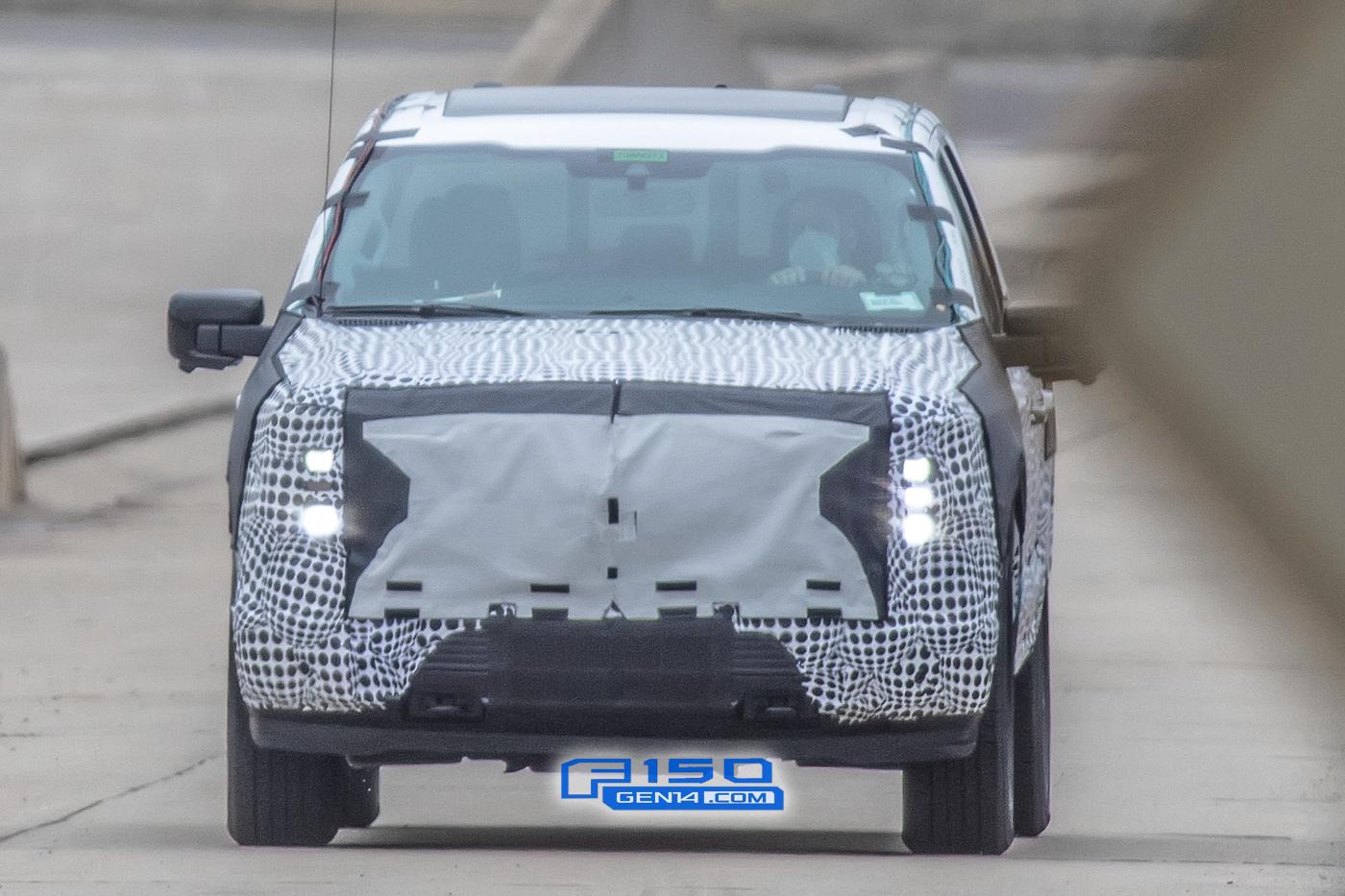 Ford F-150 Lightning Electric F-150 Prototype Caught With Large Mach-E-Style Infotainment Screen ev-f150-electric-mache-large-infotainment-screen-18