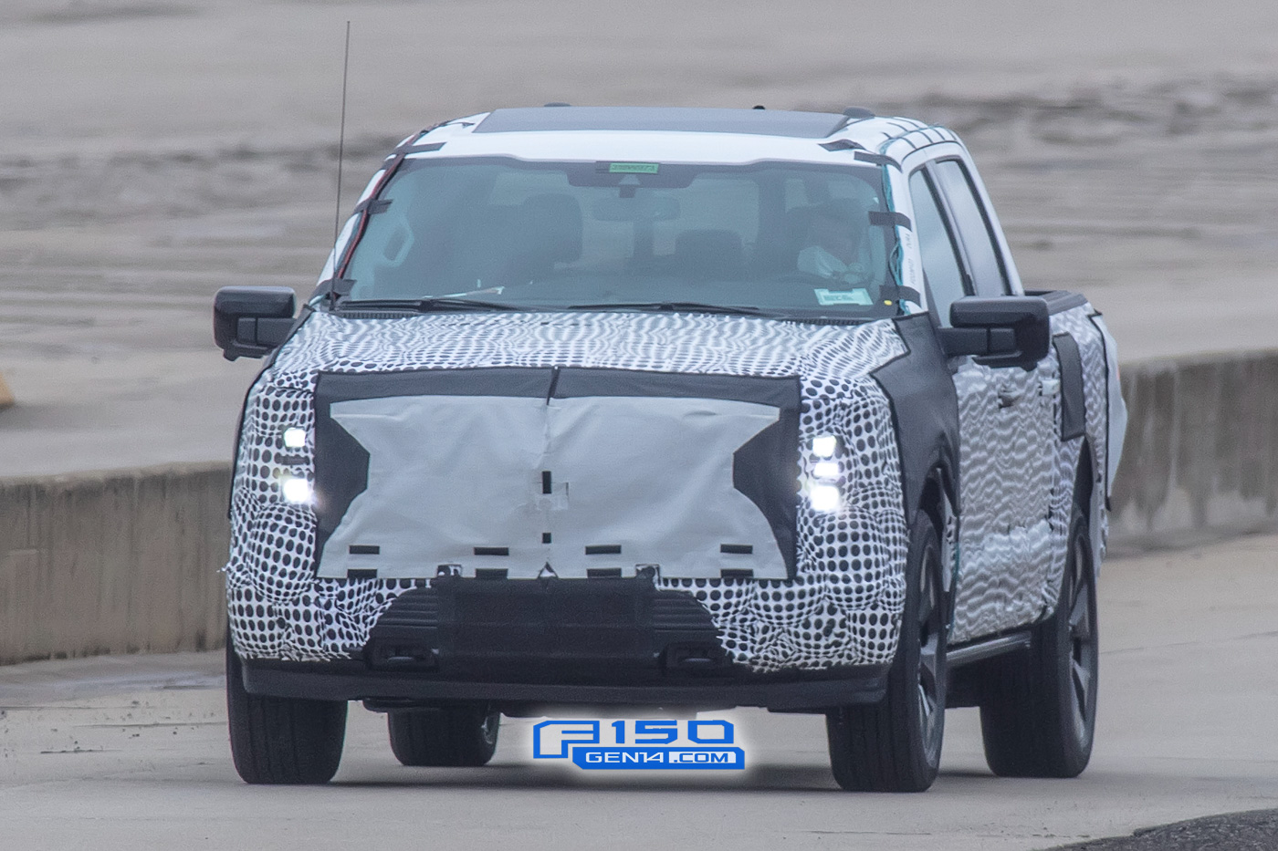Ford F-150 Lightning Electric F-150 Prototype Caught With Large Mach-E-Style Infotainment Screen ev-f150-electric-mache-large-infotainment-screen-21