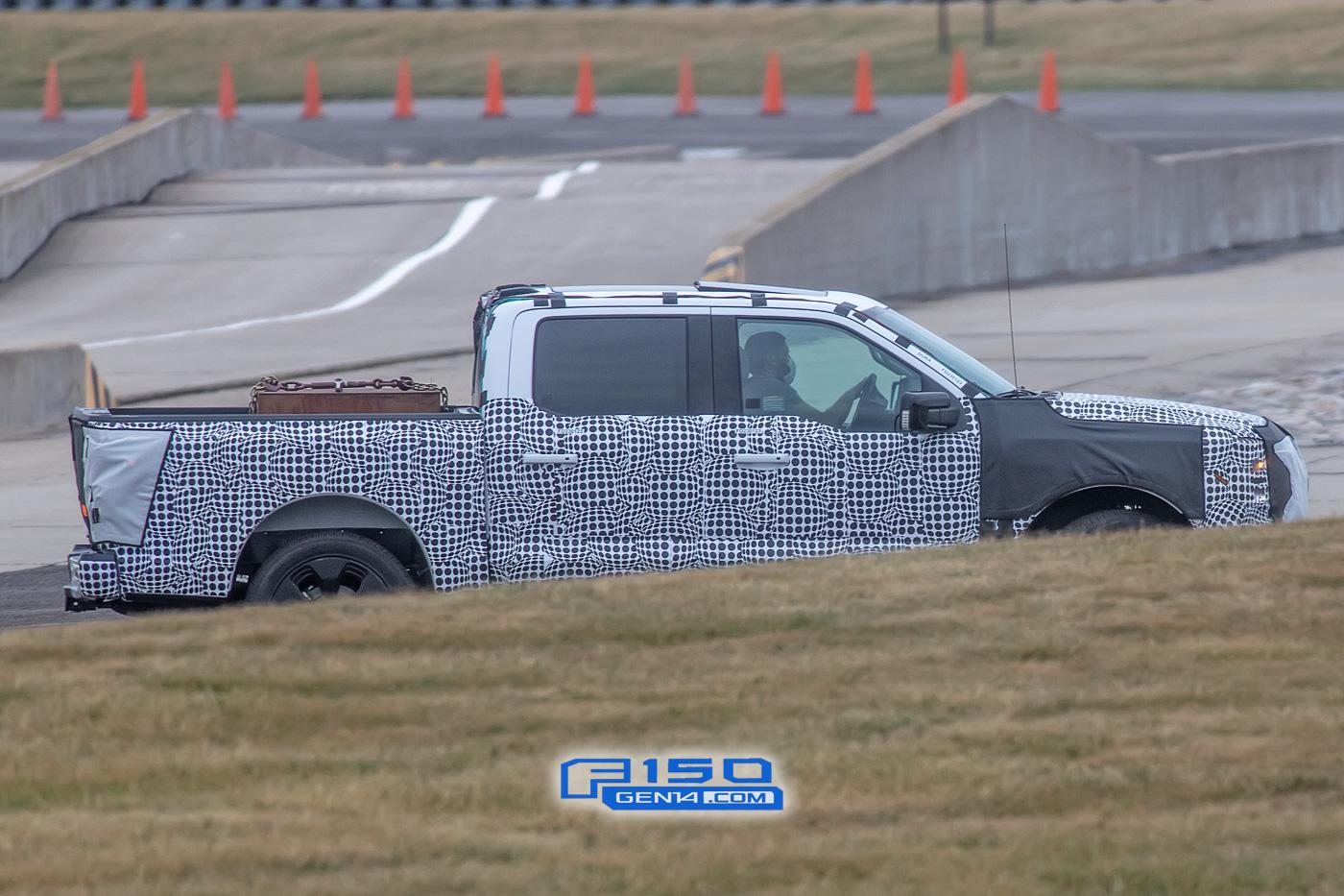 Ford F-150 Lightning Electric F-150 Prototype Caught With Large Mach-E-Style Infotainment Screen ev-f150-electric-mache-large-infotainment-screen-22