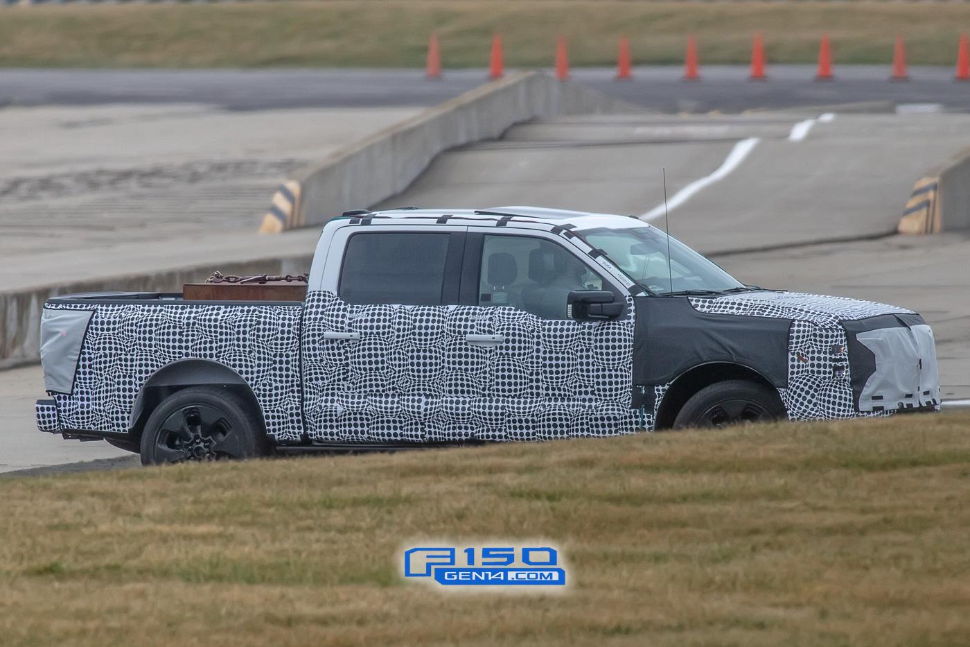 Ford F-150 Lightning Electric F-150 Prototype Caught With Large Mach-E-Style Infotainment Screen ev-f150-electric-mache-large-infotainment-screen-28