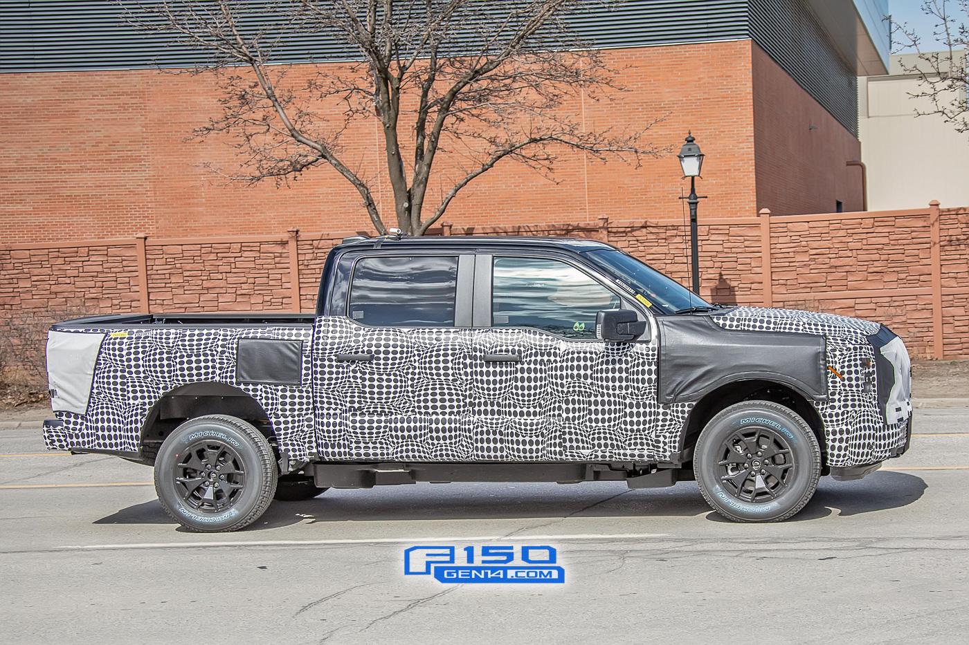 Ford F-150 Lightning Electric F-150 Prototype Caught With Large Mach-E-Style Infotainment Screen ev-f150-electric-mache-large-infotainment-screen-8