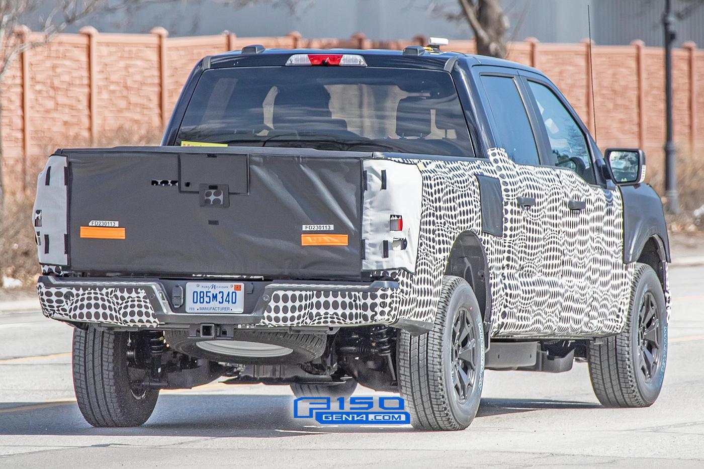 Ford F-150 Lightning Electric F-150 Prototype Caught With Large Mach-E-Style Infotainment Screen ev-f150-electric-mache-large-infotainment-screen-9