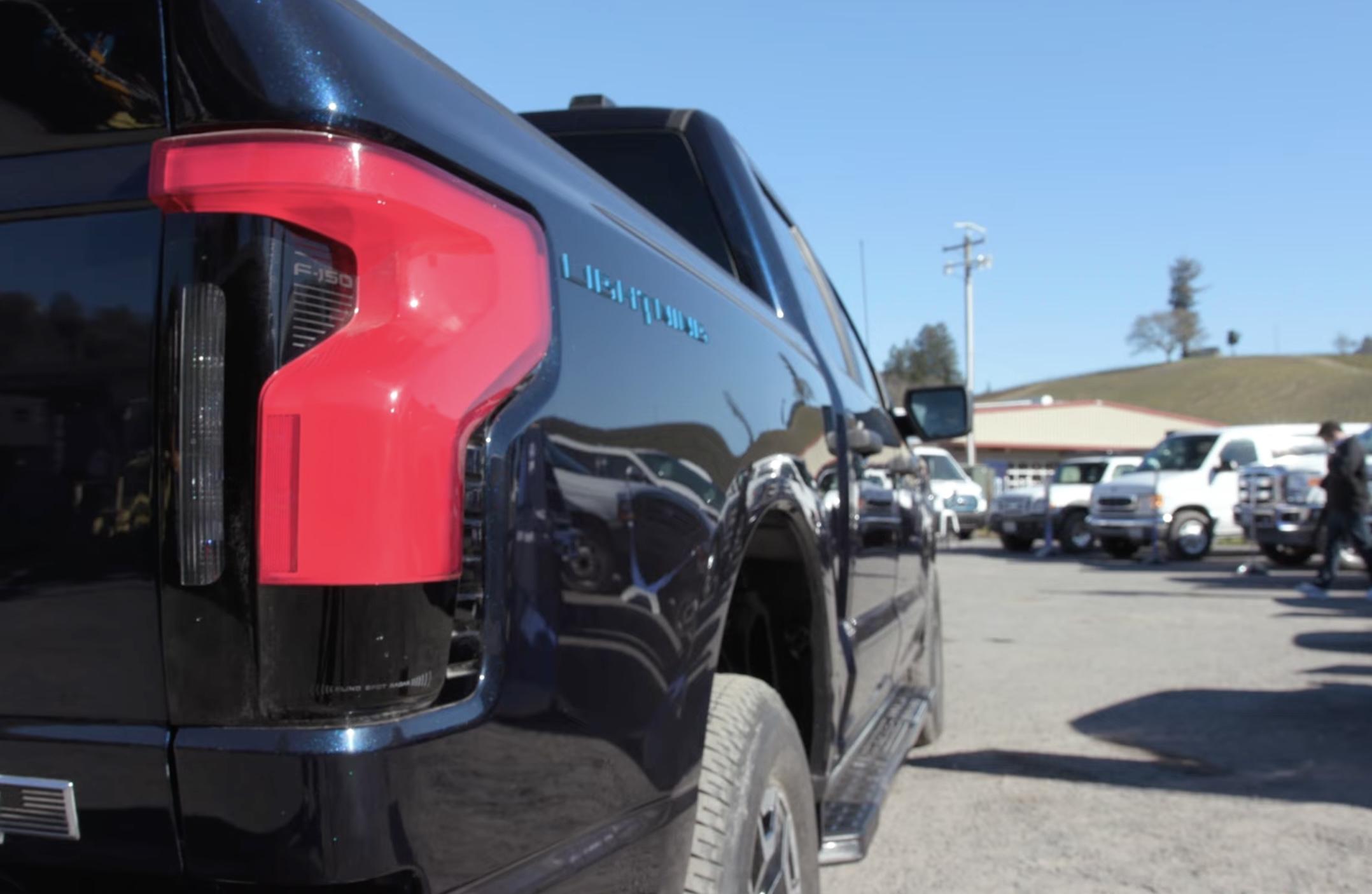 Ford F-150 Lightning Video: Ridealong in F-150 Lightning w/ look at Antimatter Blue & Iconic Silver colors F-150 Lightning Antimatter Blue 8