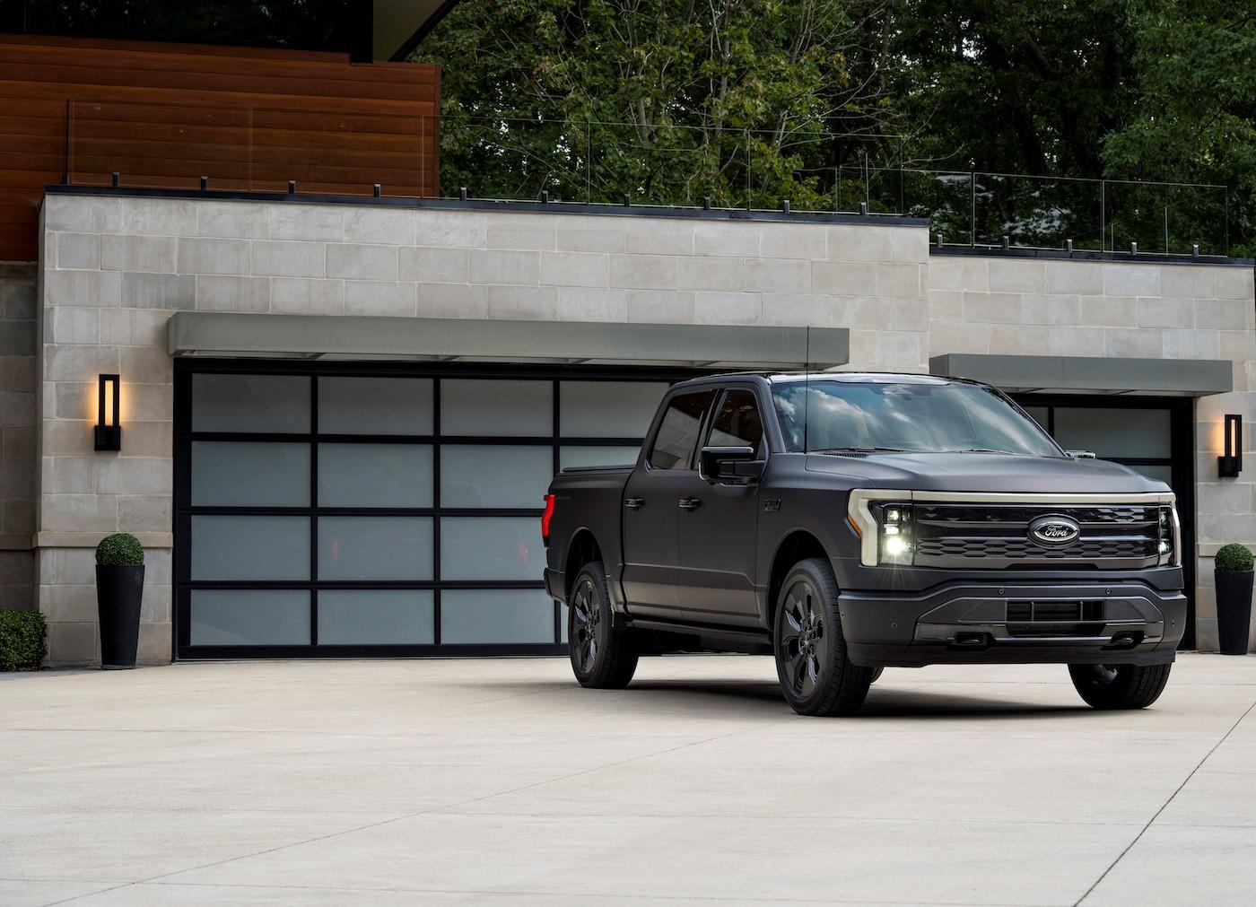 Ford F-150 Lightning New F-150 Lightning Platinum Black Limited Edition Revealed F-150 Lightning Platinum Black Cro