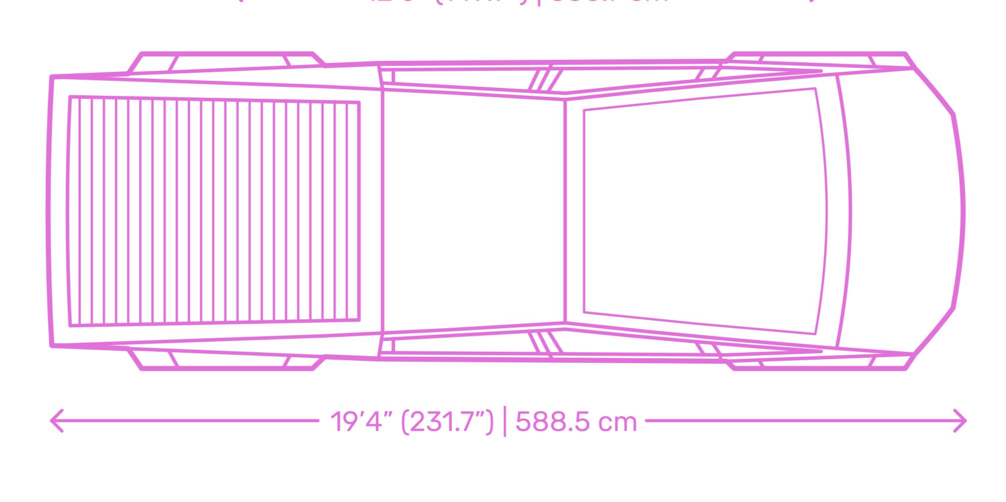 Ford F-150 Lightning How can cybertruck provides 6.5 feet bed? F0E75A84-7618-4B99-82CF-B61AEA3FB7D3