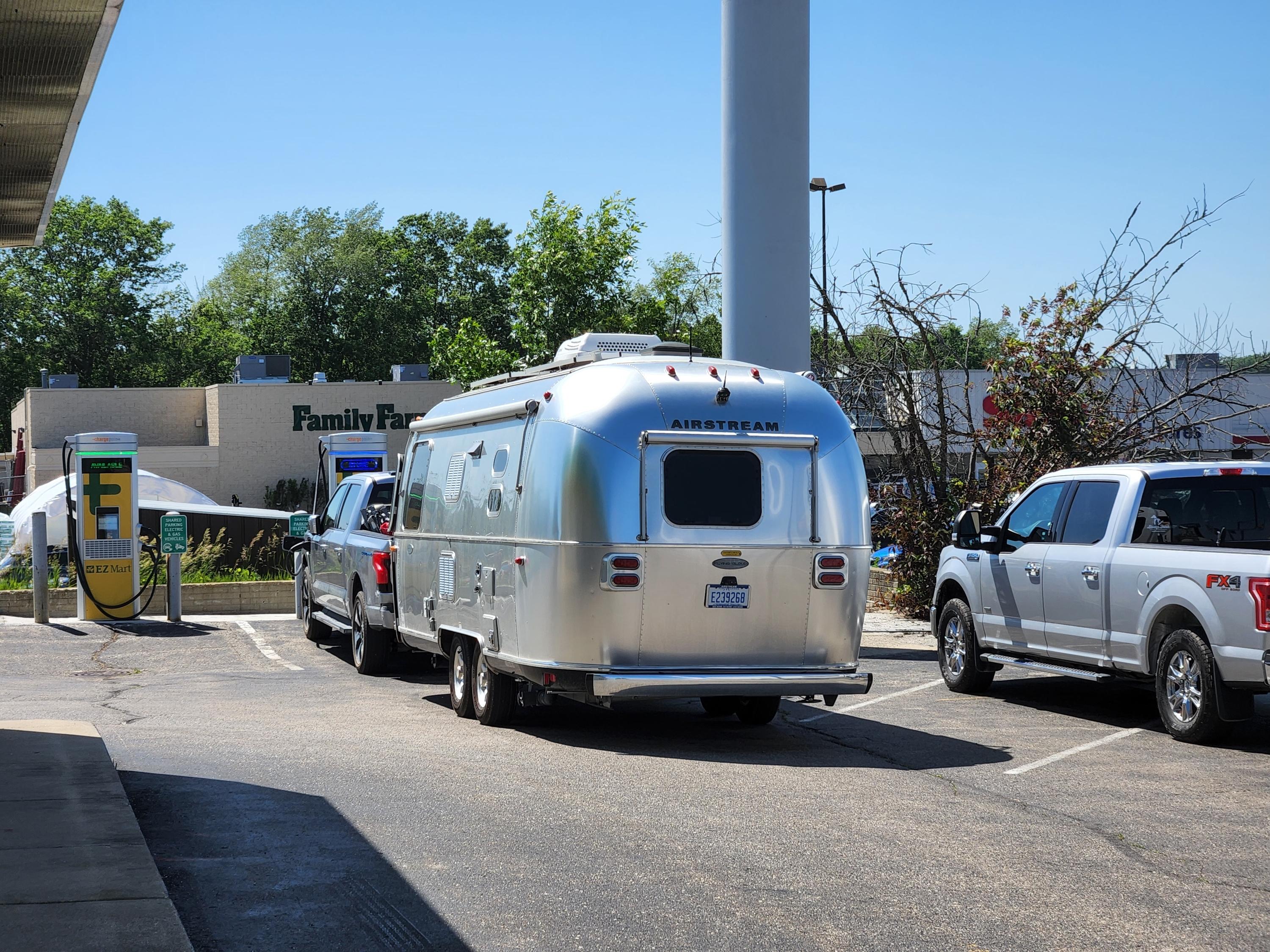 Ford F-150 Lightning 300 Mile Trip to Frankfort with the Lightning - Thoughts and Stats with the Airstream in tow f150-b5