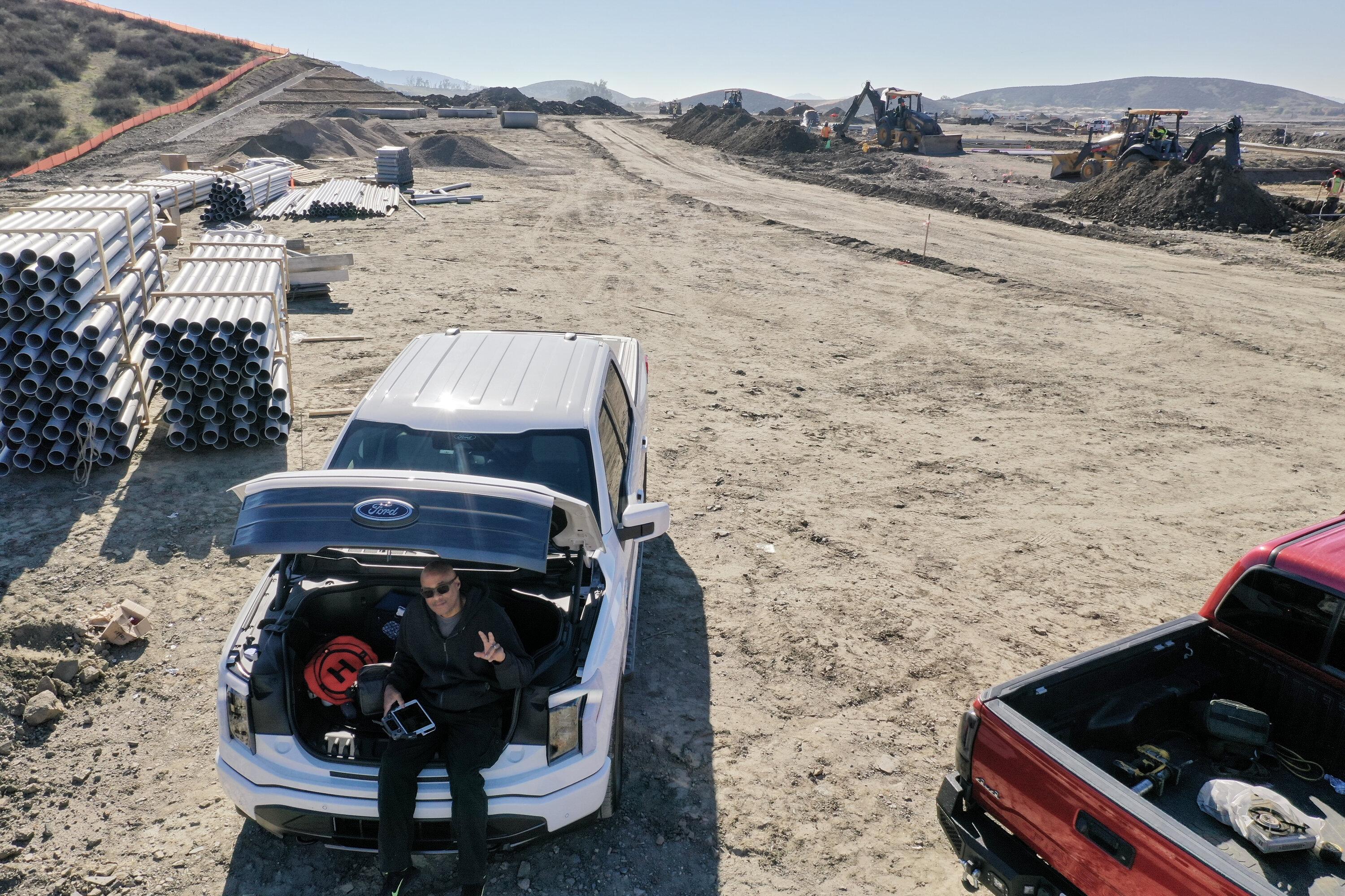 Ford F-150 Lightning Pics of Lightning Trucks Doing Truck Things. Got Any? 📸 F150 drone job 3-1